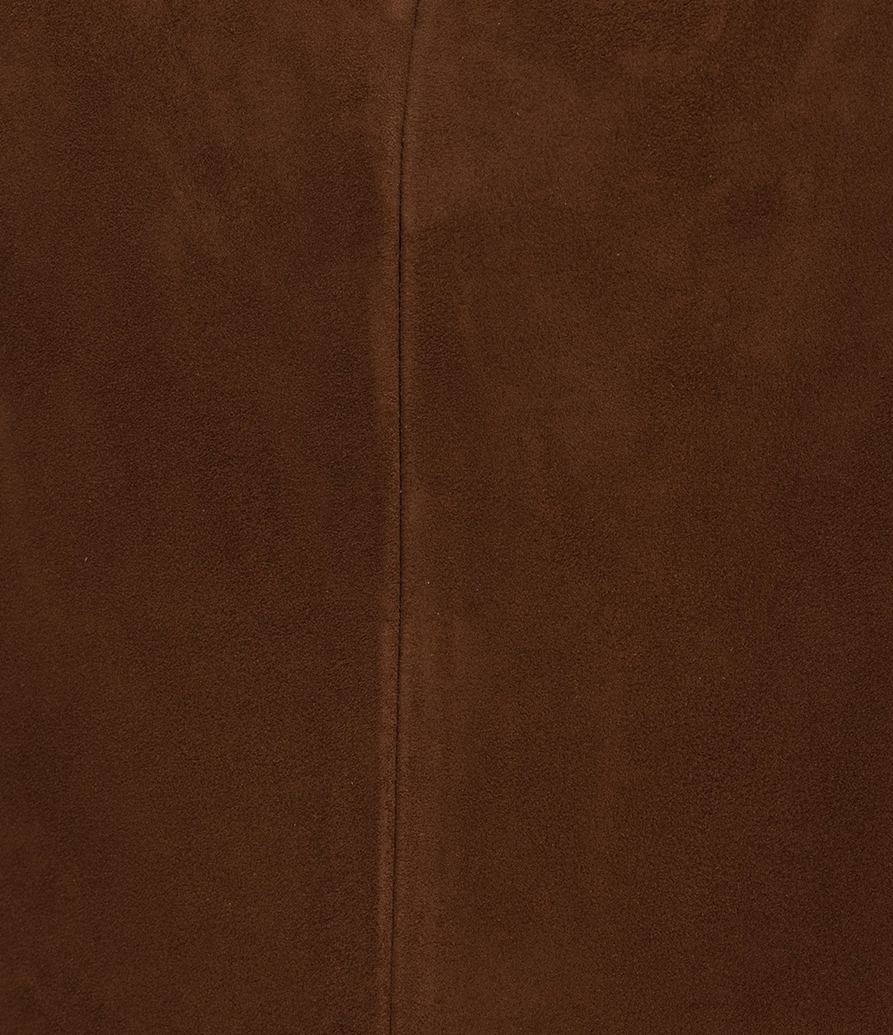 Antonio Melani Amelia Genuine Suede High Rise Flat Front Pencil Coordinating Maxi Skirt
