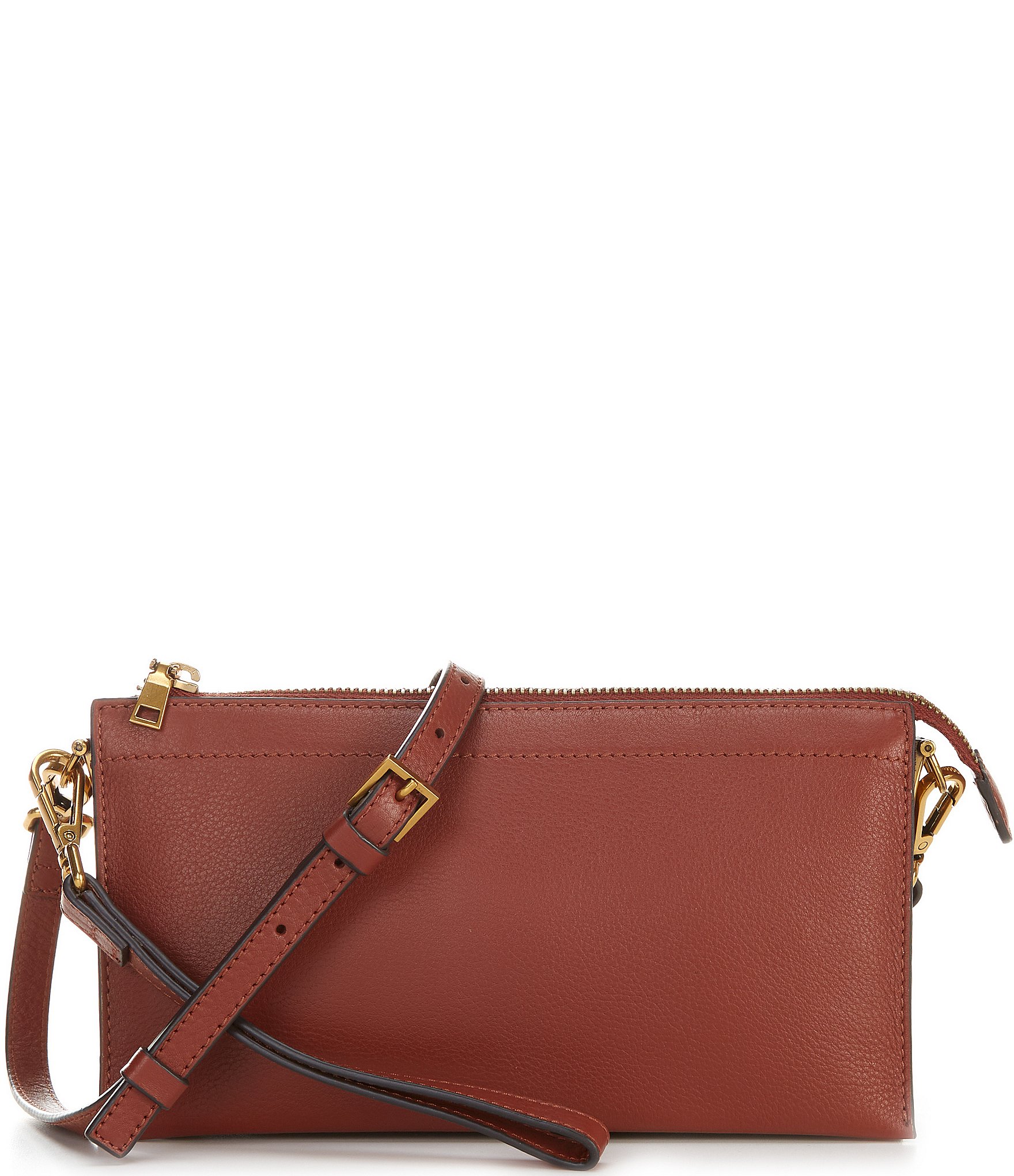 Calvin Klein Becky Linear Monogram Signature Logo Crossbody Bag