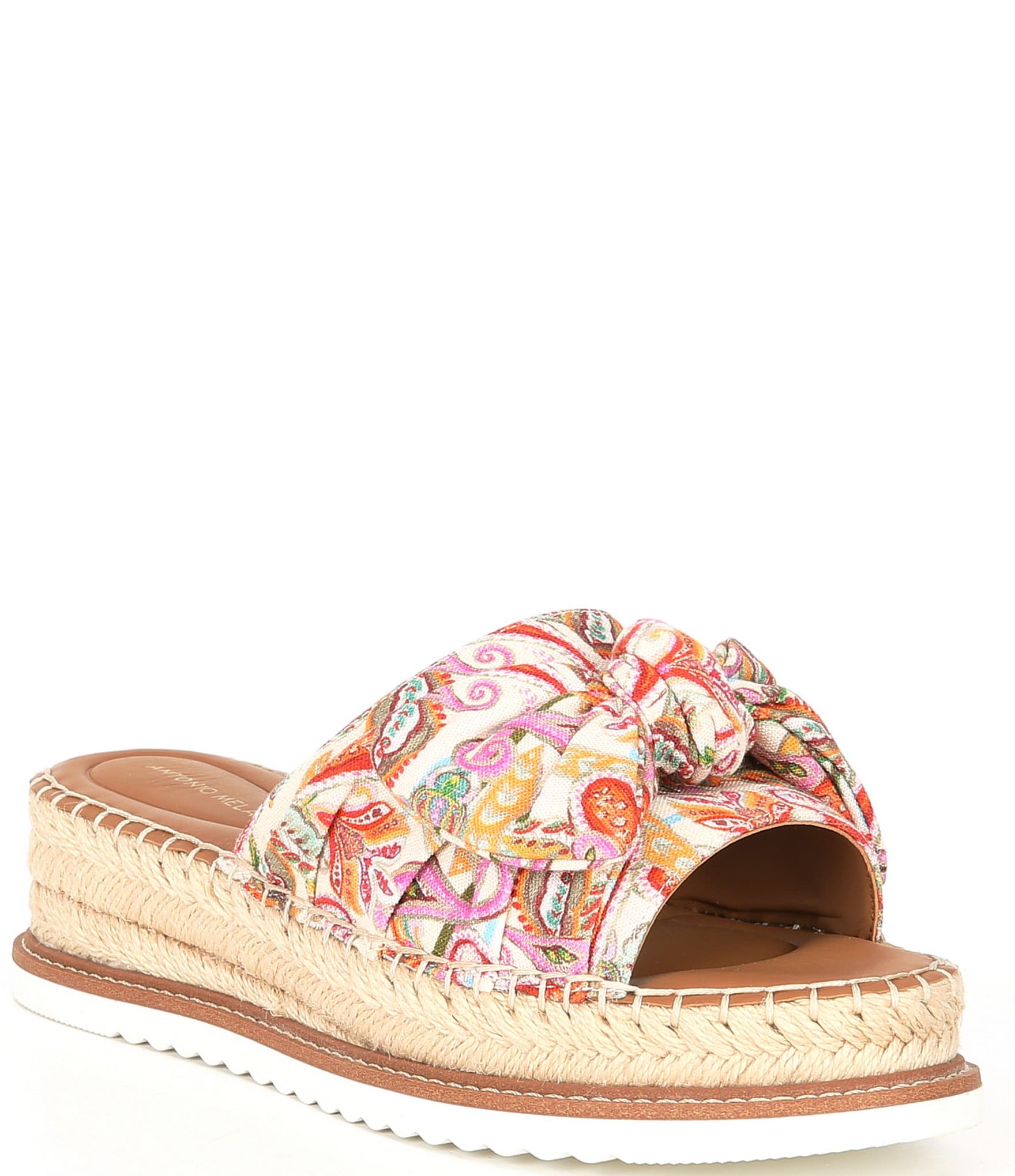 Antonio Melani Callietwo Printed Fabric Platform Espadrille Sandals ...