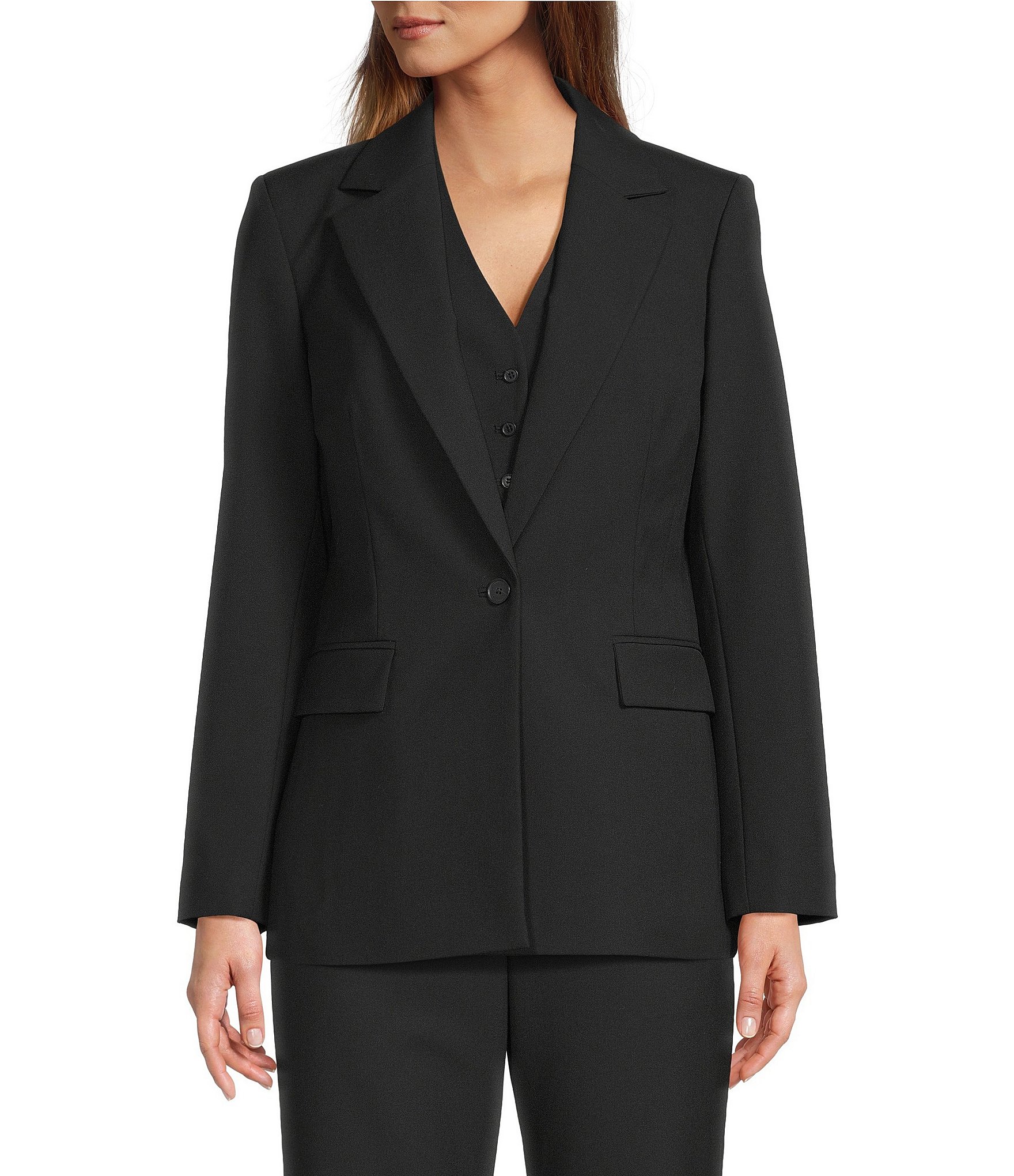 Antonio Melani Cassidee Long Sleeve Notched Lapel Blazer