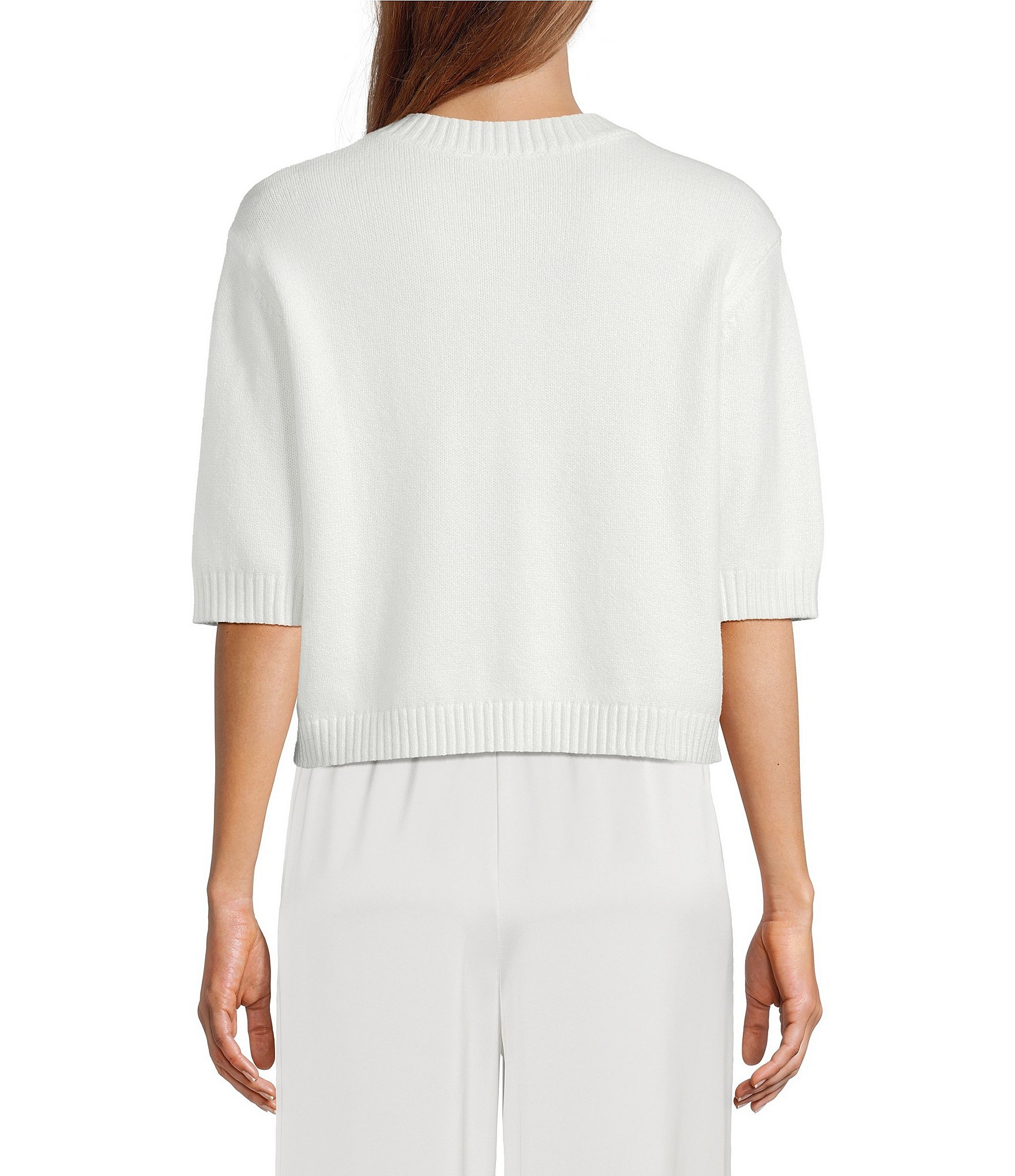 Antonio Melani Cate Button Front Short Sleeve Cardigan