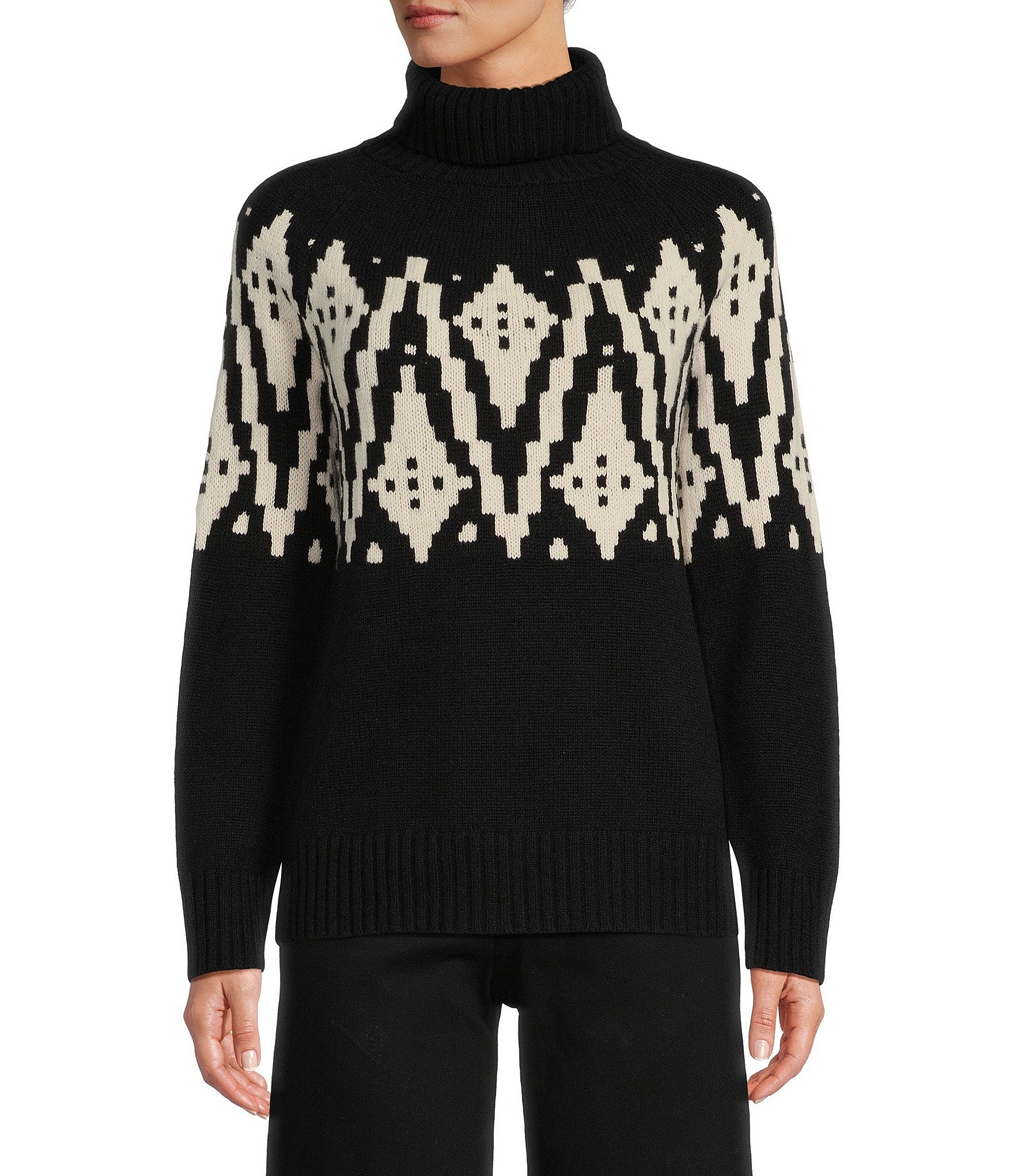 Antonio Melani Claire Fair Isle Cashmere Sweater | Dillard's