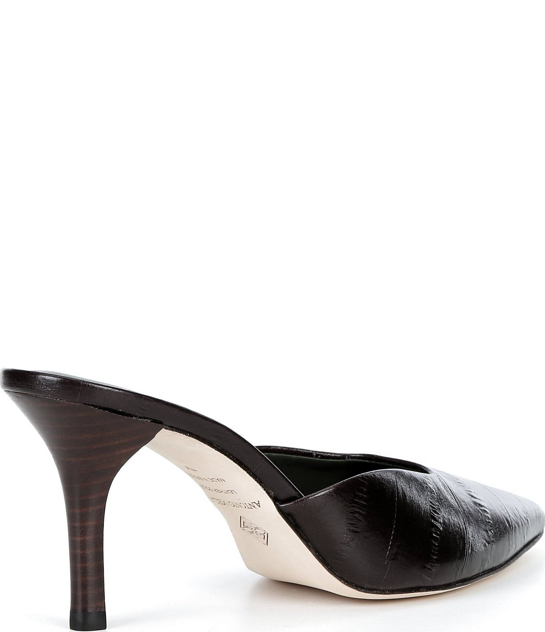 Antonio Melani Clover Glossy Leather Dress Mules