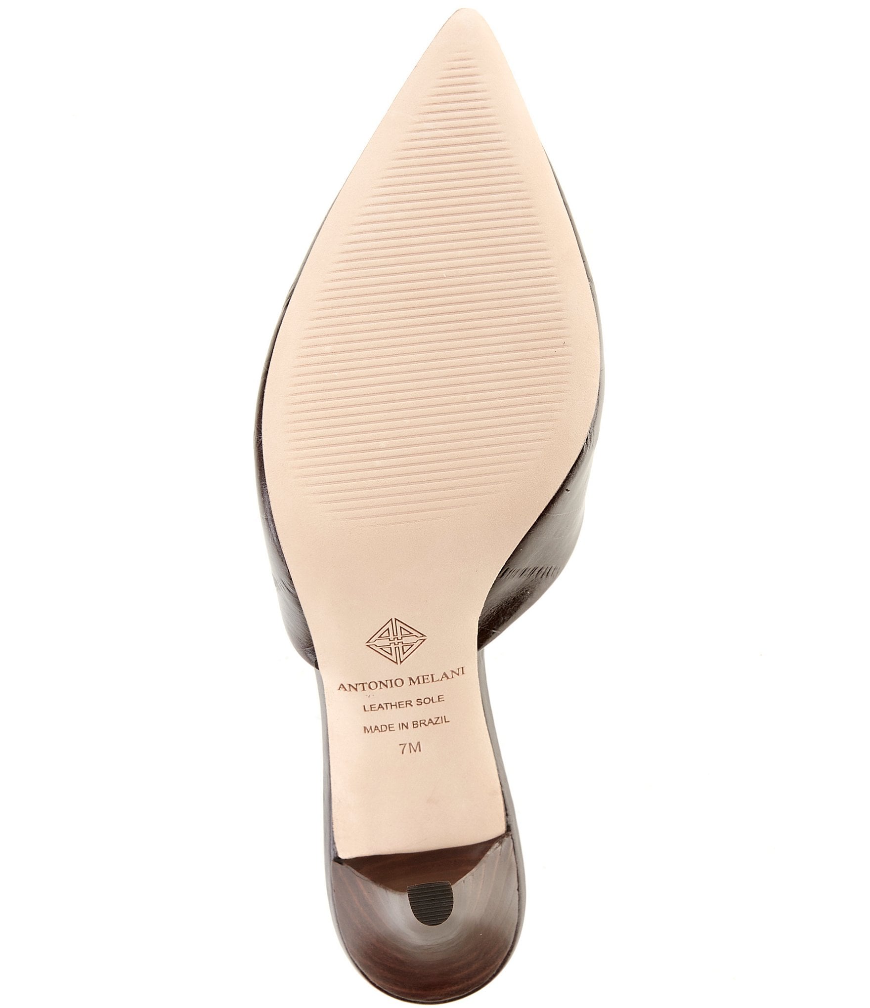 Antonio Melani Clover Glossy Leather Dress Mules