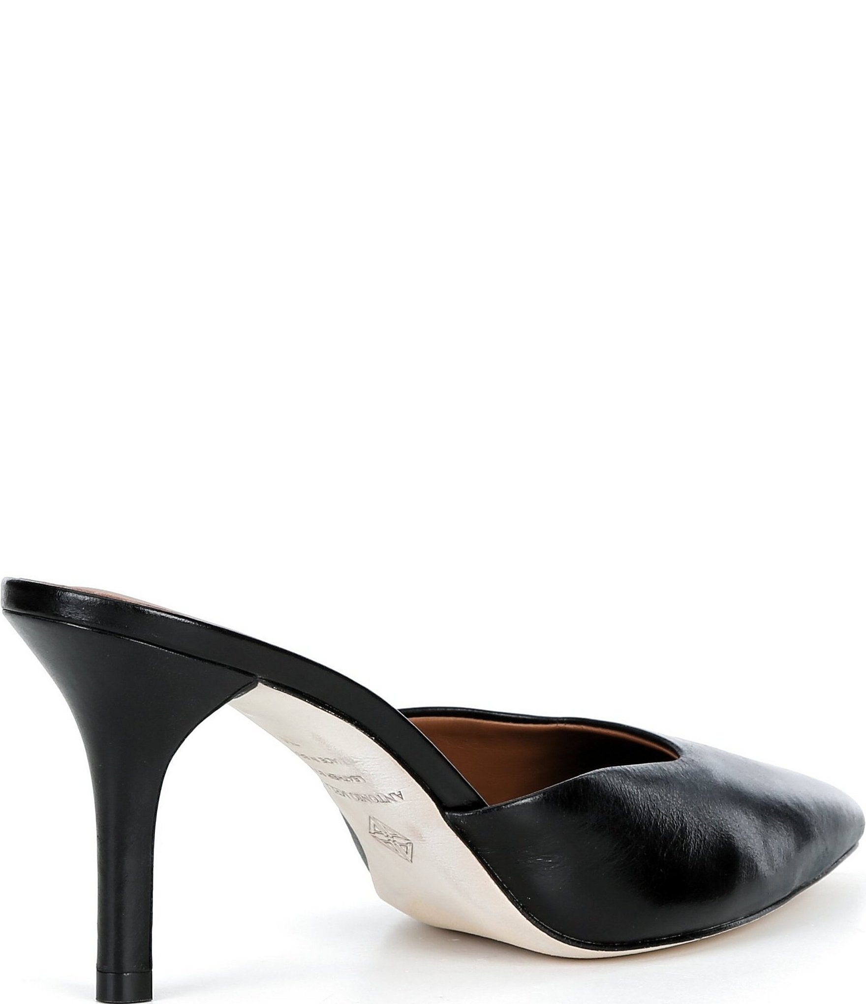Antonio Melani Clover Glossy Leather Dress Mules