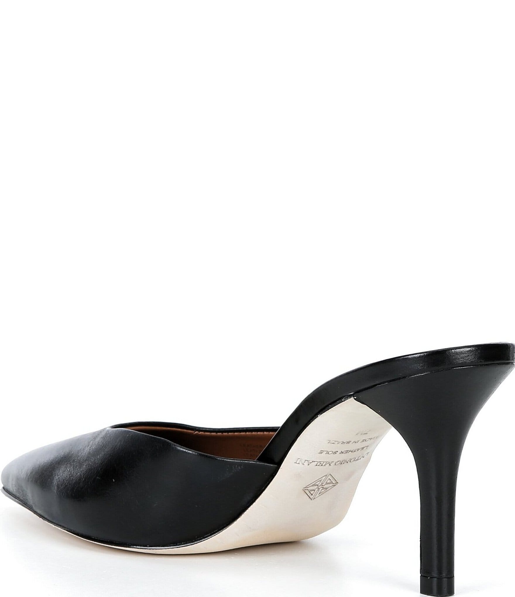 Antonio Melani Clover Glossy Leather Dress Mules