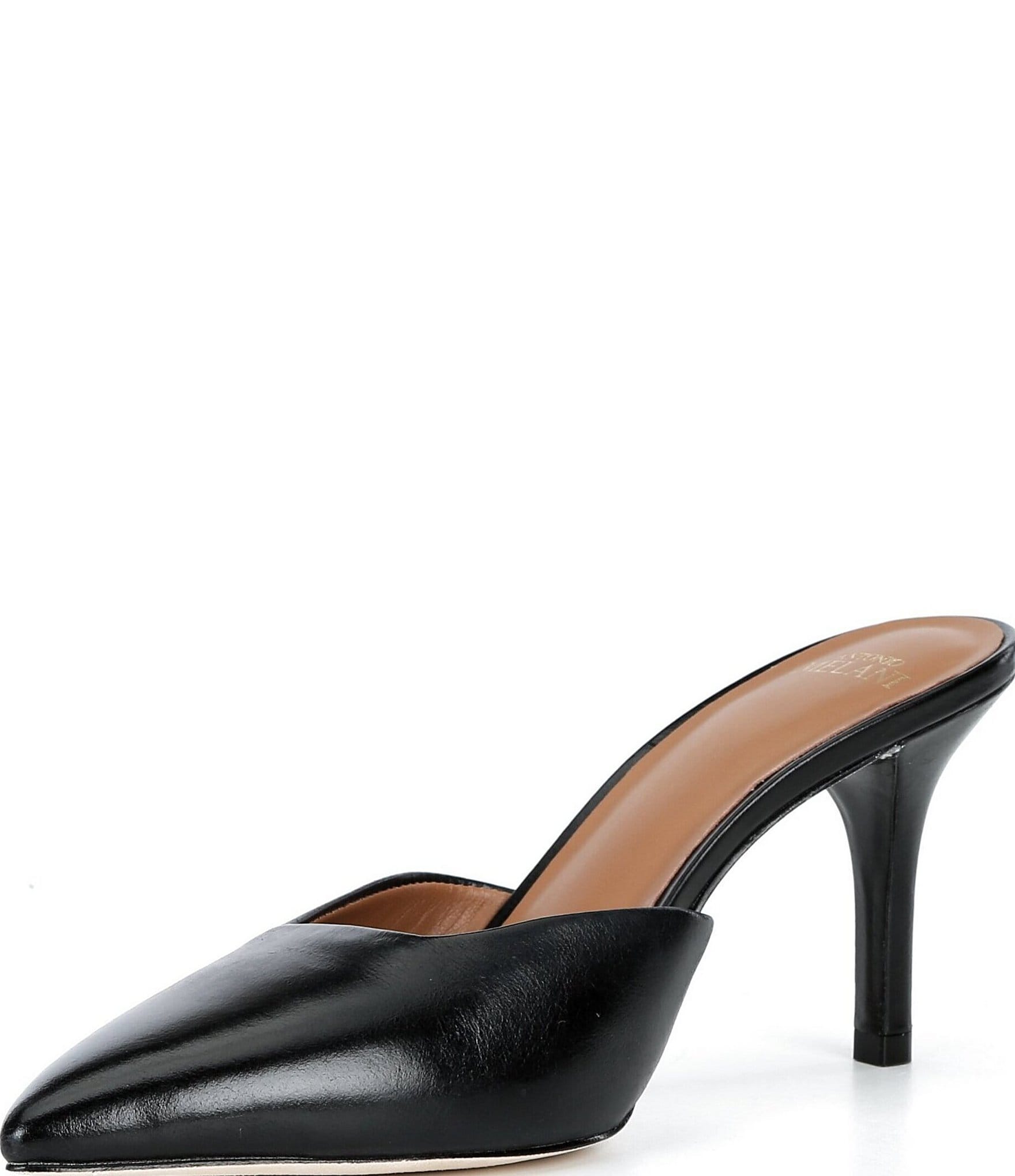 Antonio Melani Clover Glossy Leather Dress Mules