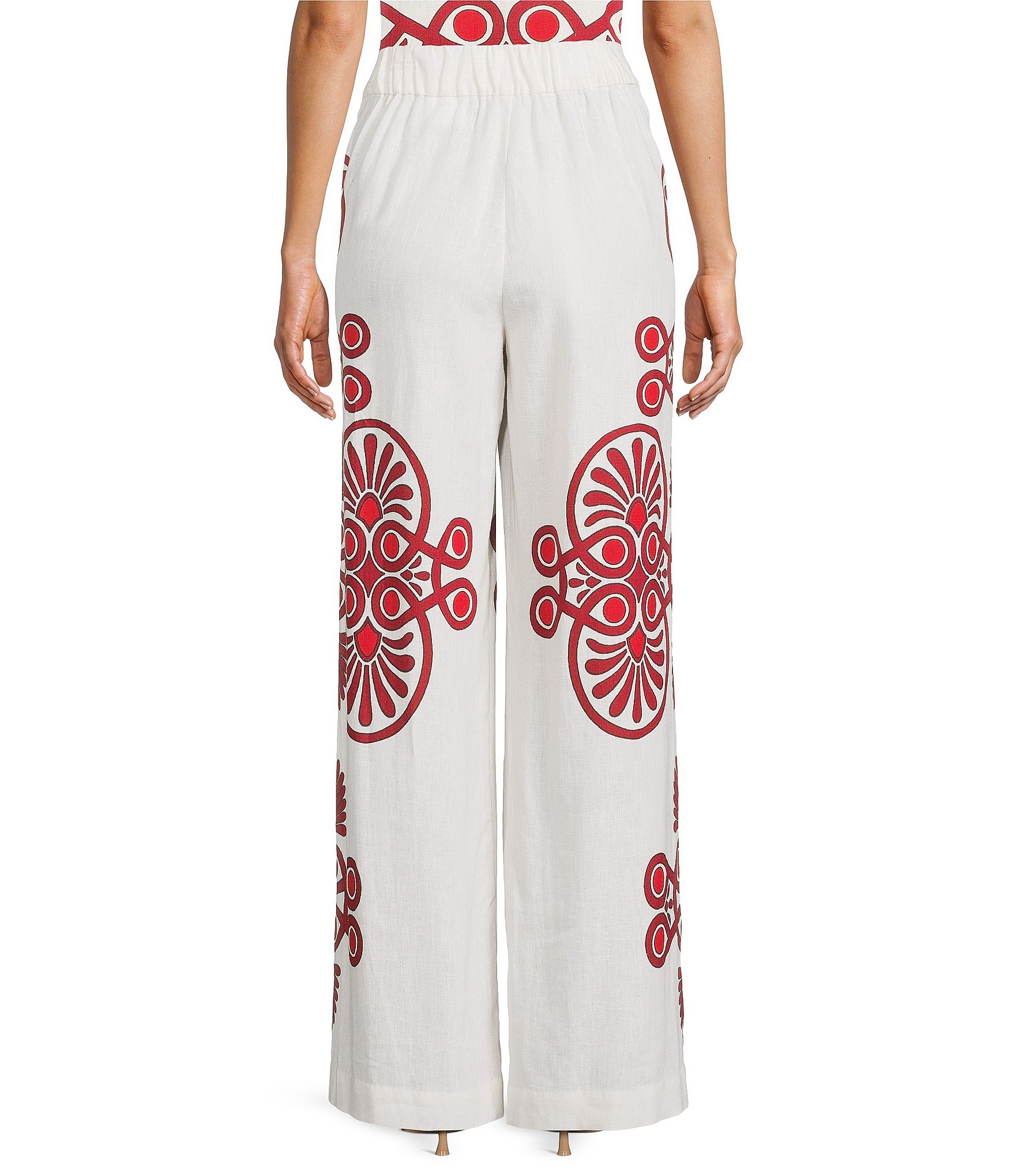 Antonio Melani Collins Printed Linen Blend Coordinating Pants