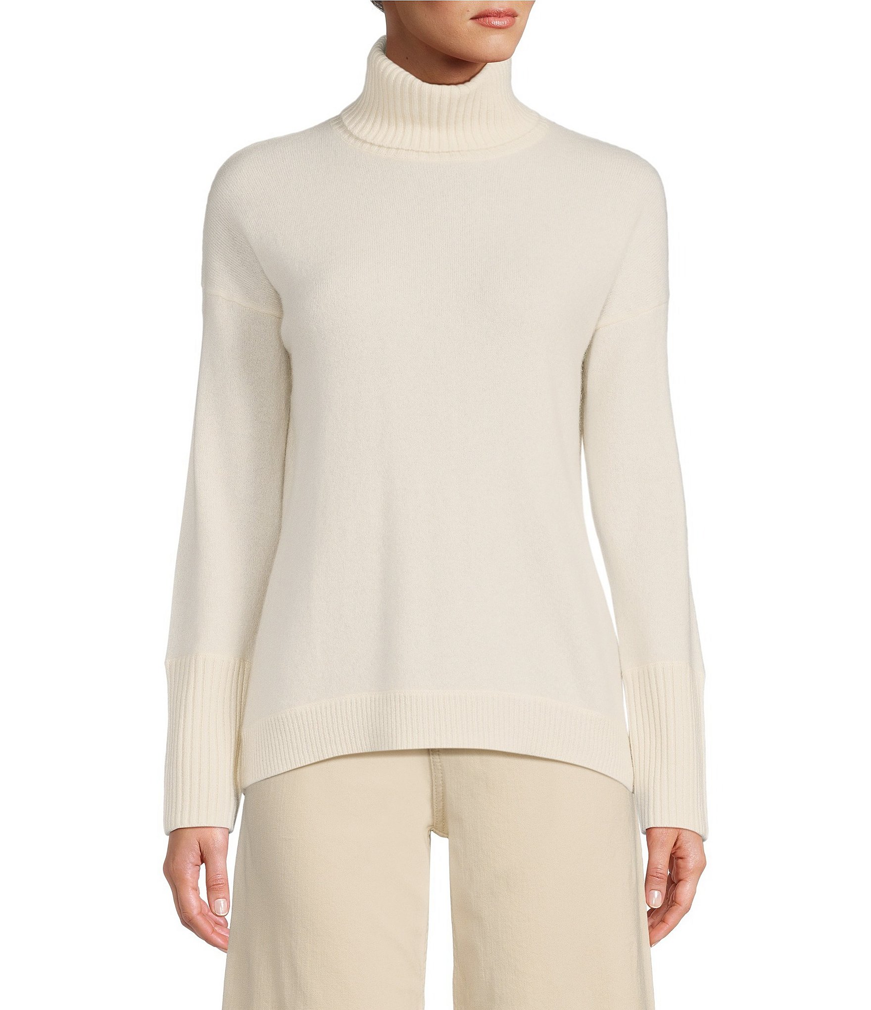 Antonio Melani Luxury Collection Cameron Cashmere Crew Neck Long Sleeve Knit Sweater, Womens, M, French Rose - Dillard's Exclusive