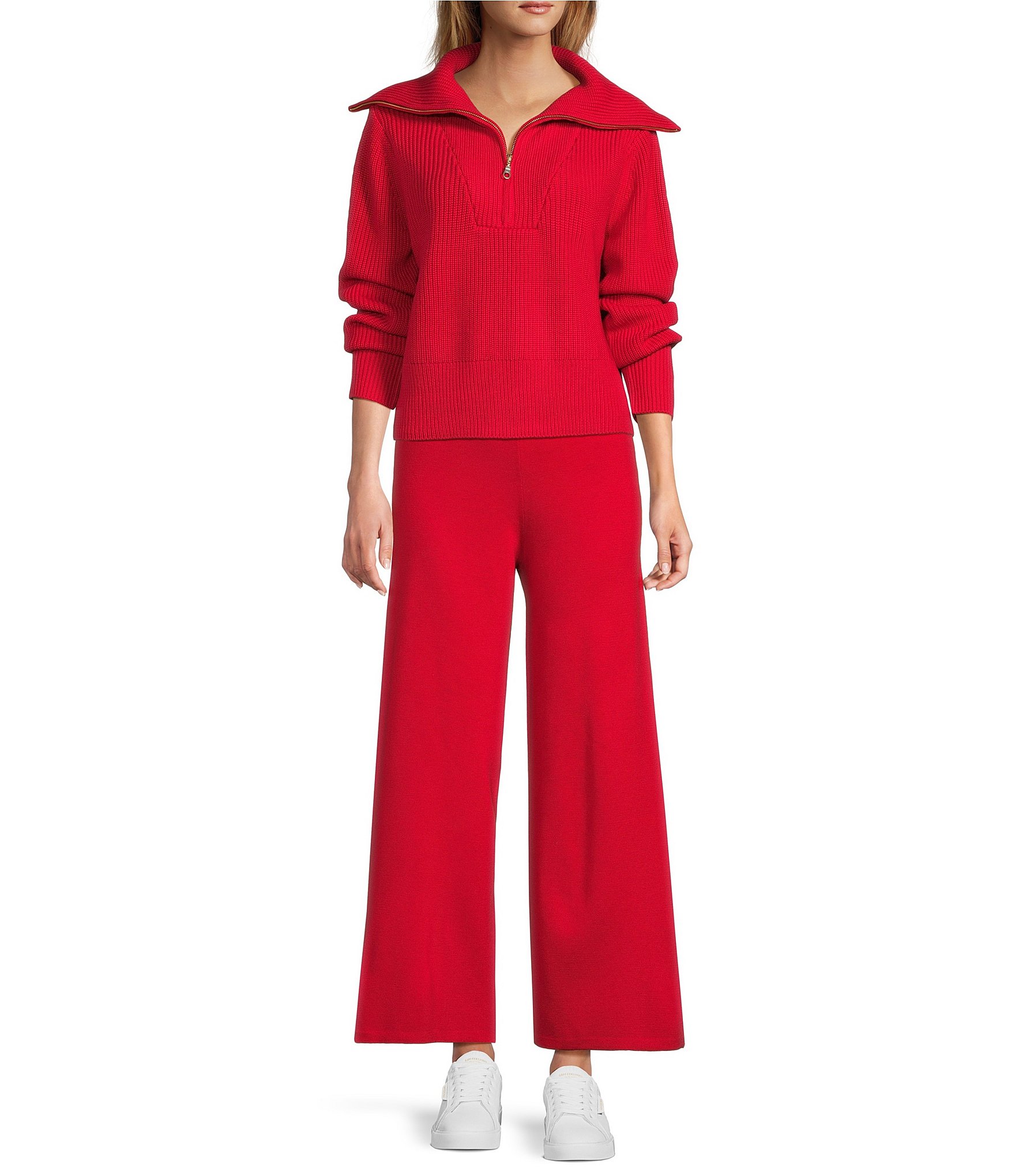 Antonio Melani Coordinating Pull On Wide Leg Sweater Pants