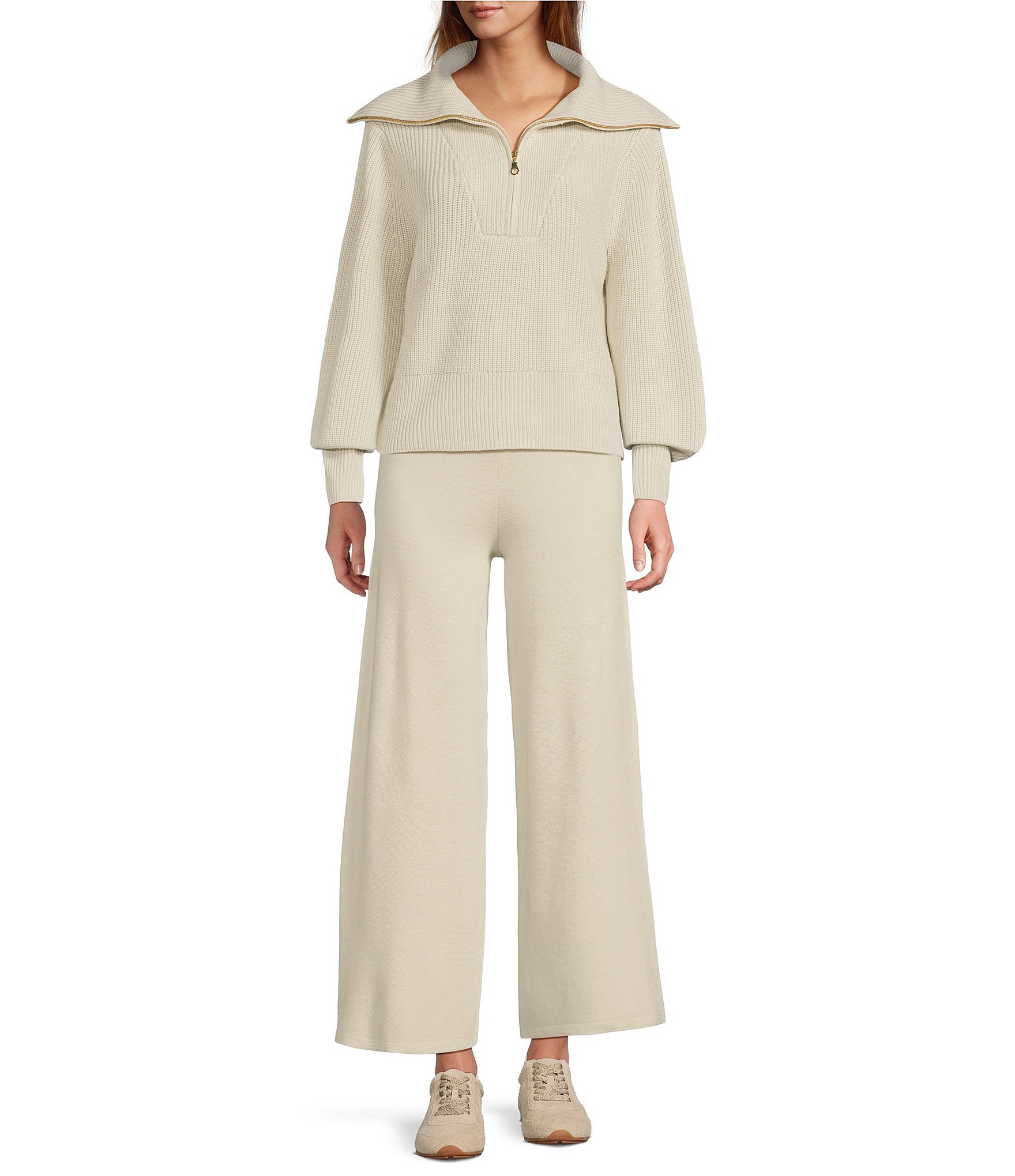 Antonio Melani Coordinating Pull On Wide Leg Sweater Pants