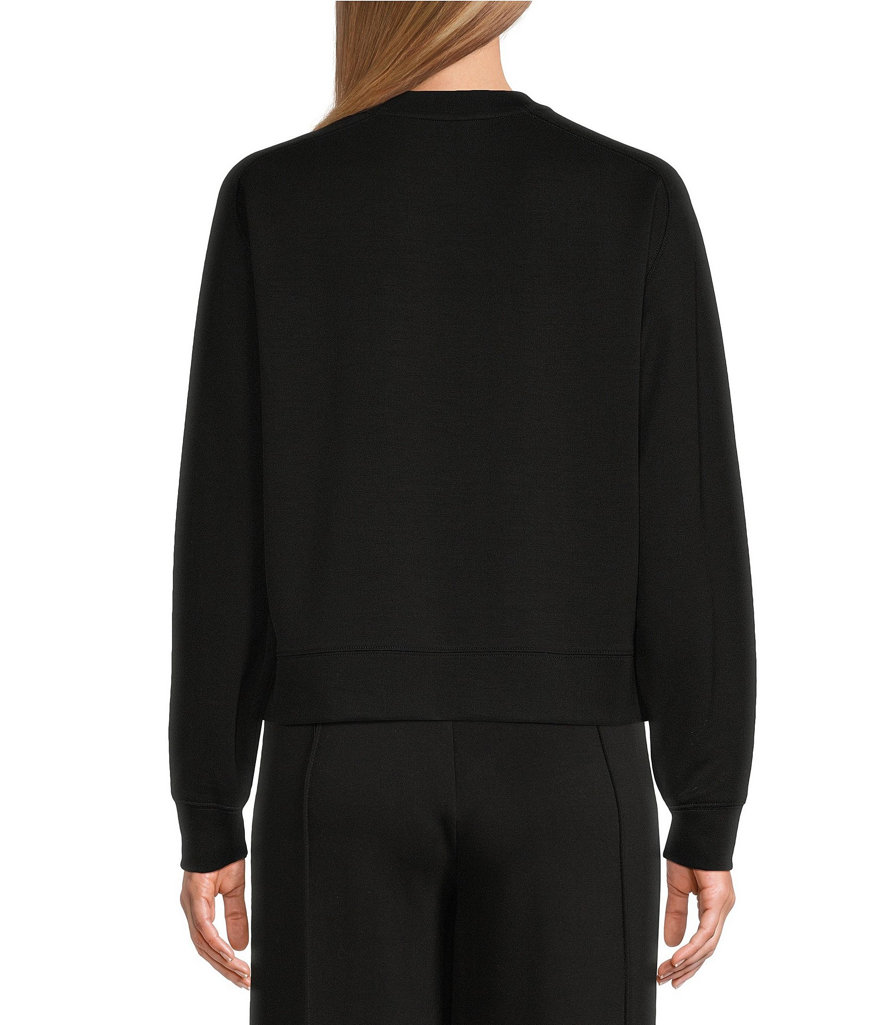 Antonio Melani Crew Neckline Long Sleeve Sweatshirt