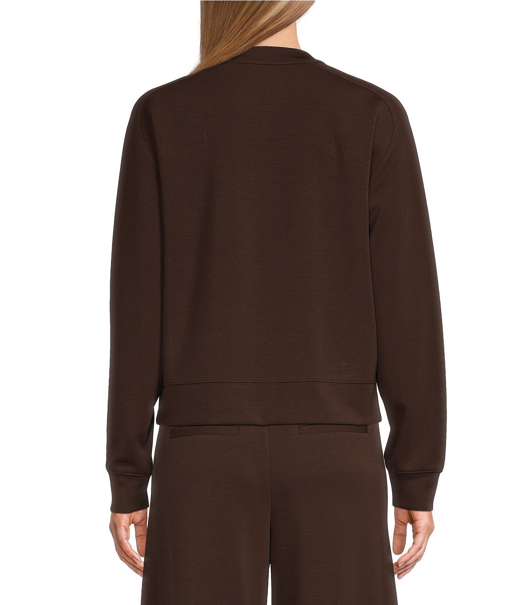 Antonio Melani Crew Neckline Long Sleeve Sweatshirt