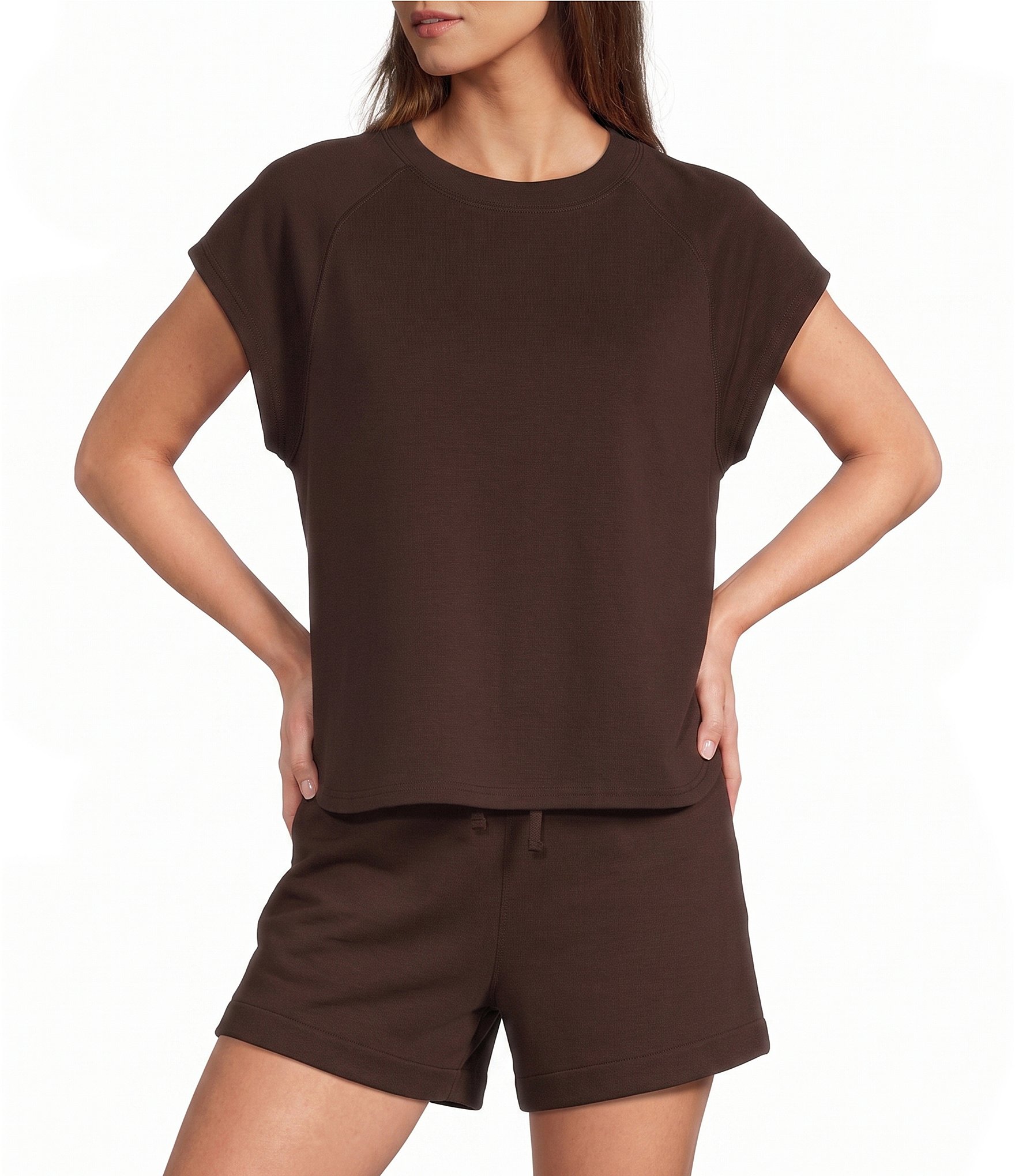 Antonio Melani Crew Neckline Short Sleeve Blouse