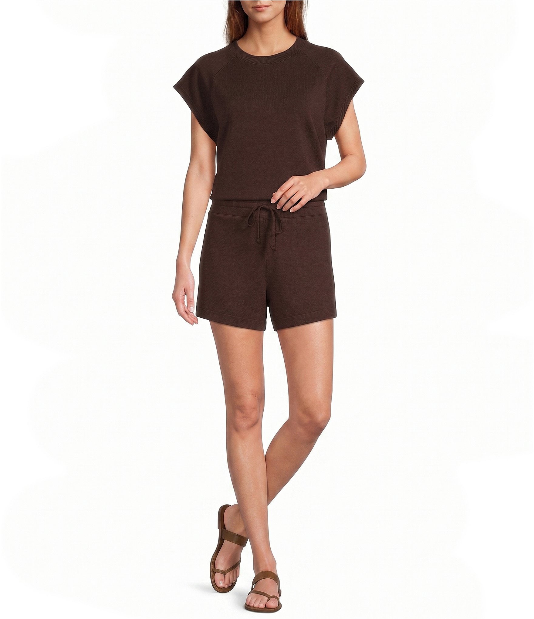 Antonio Melani Crew Neckline Short Sleeve Blouse