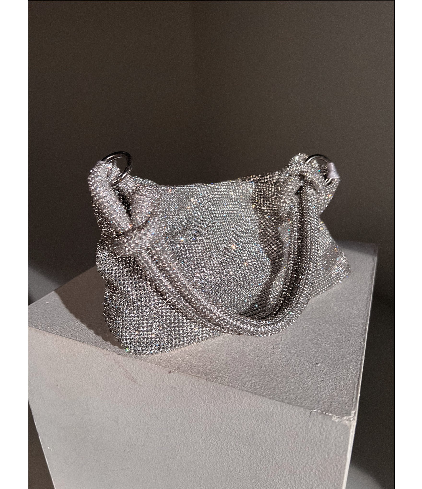 Antonio Melani Crystal Knot Handle Clutch