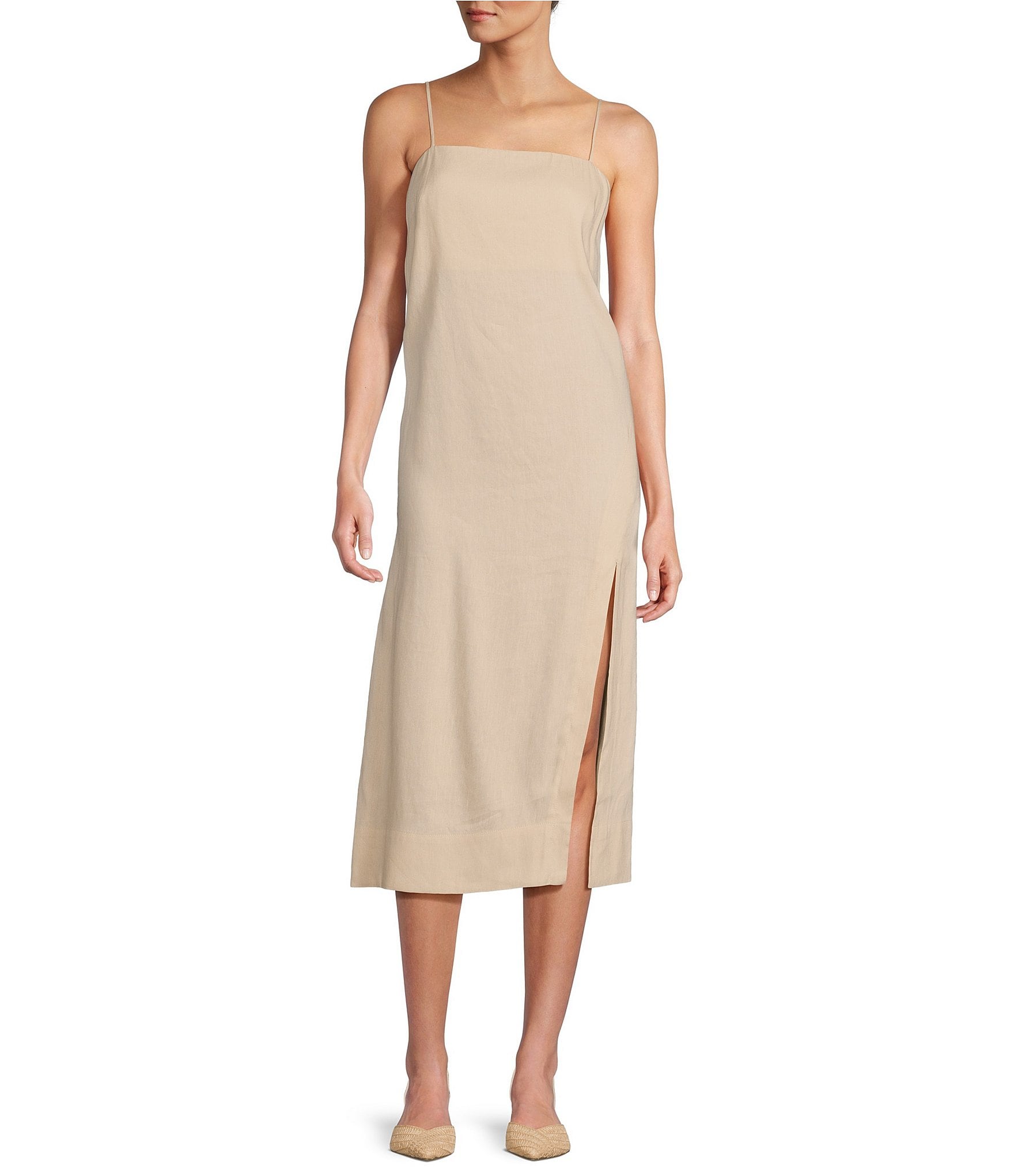 Antonio Melani outlet Tatiana button down sleeveless belted midi dress