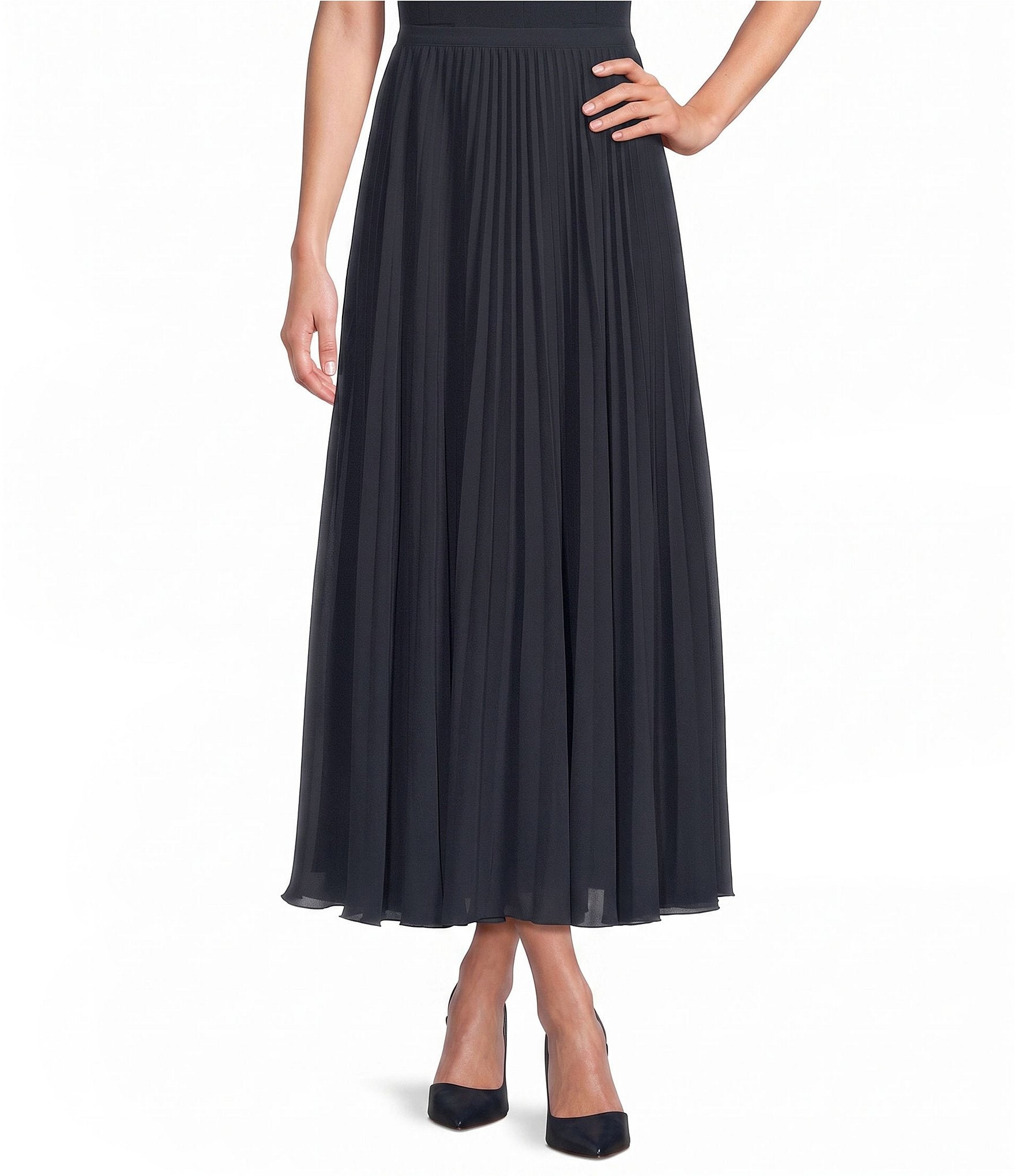 Antonio Melani Divinity Pleated Maxi Skirt