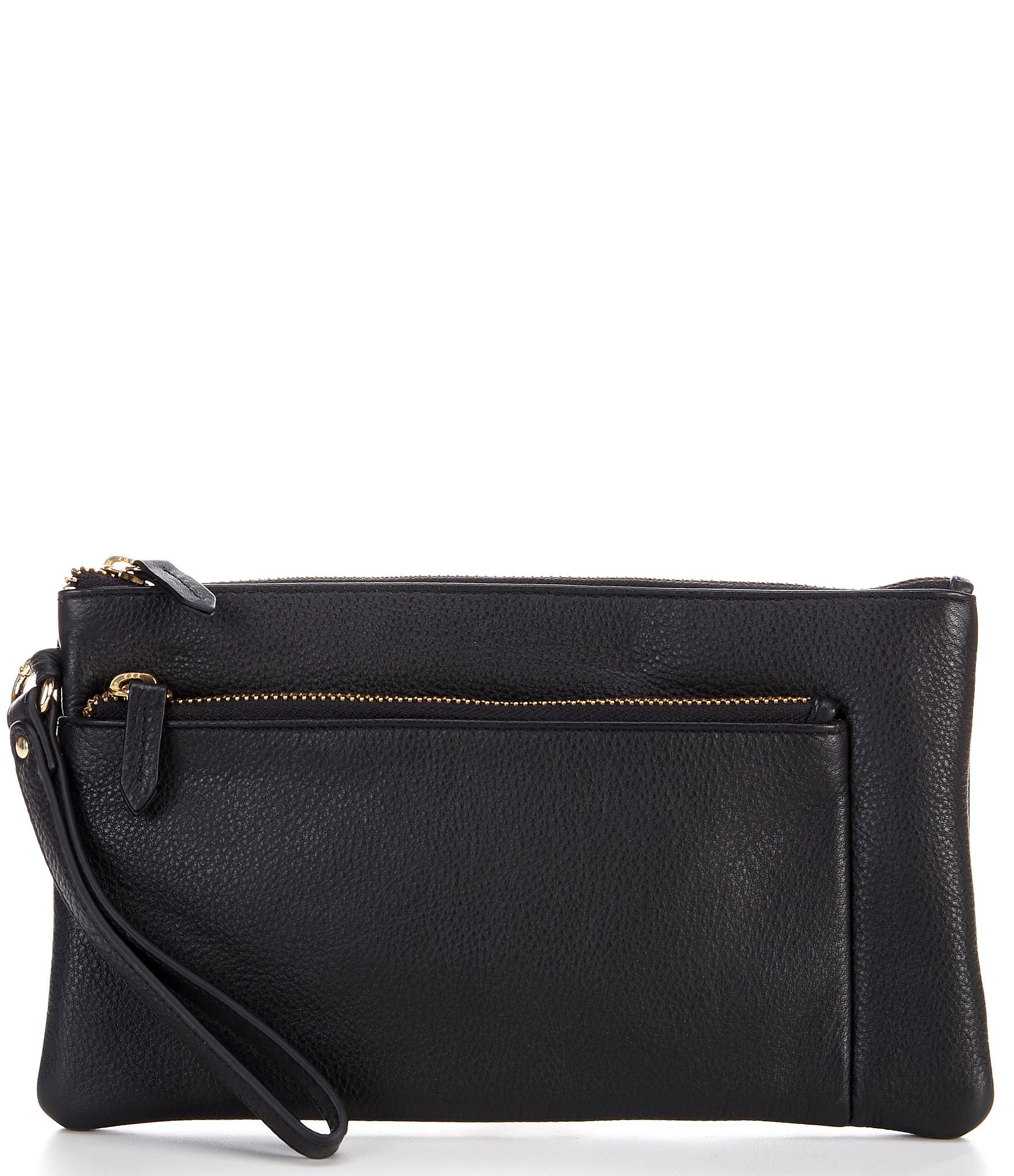 Antonio Melani Double Pocket Leather Wristlet | Dillard's