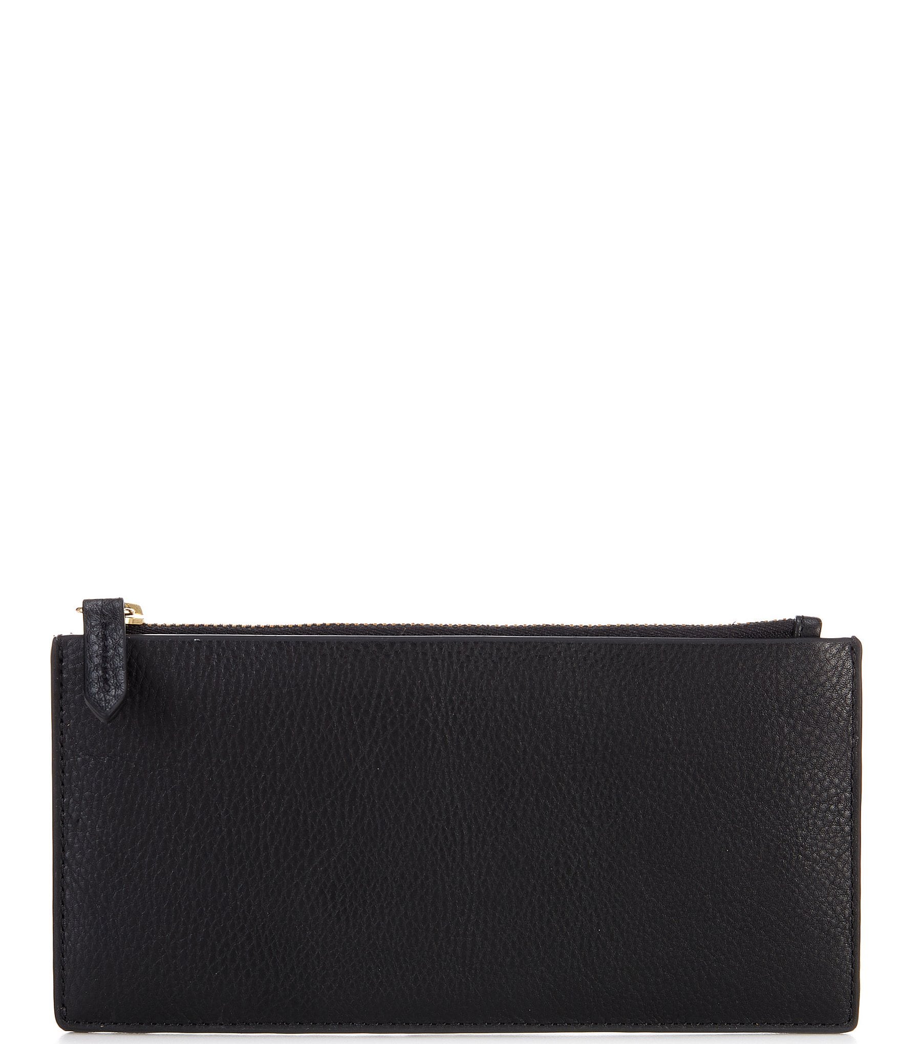 Antonio Melani East West Leather Flat Zip Wallet