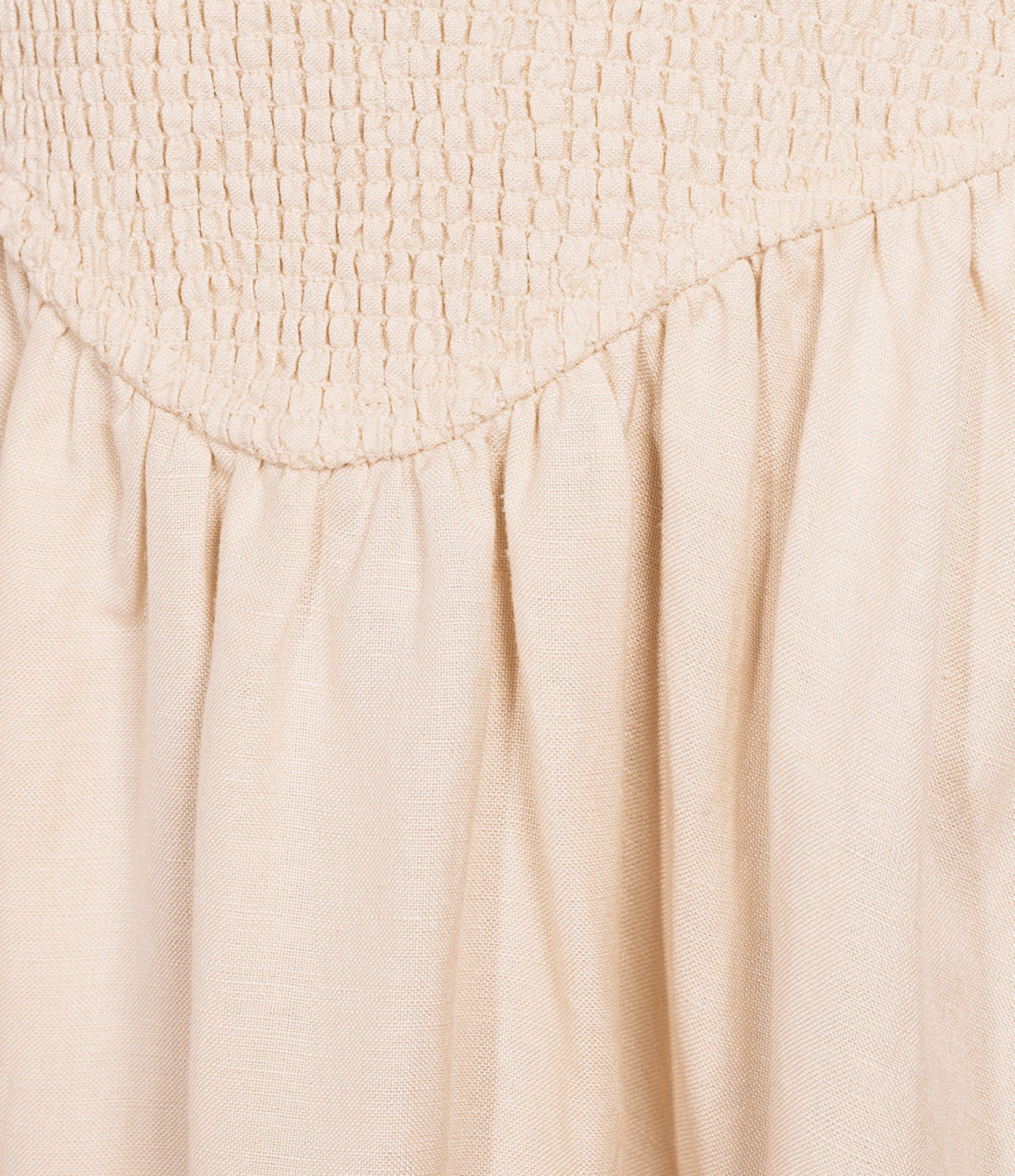 Antonio Melani Essie Linen Blend Square Neck Sleeveless Smocked Dress