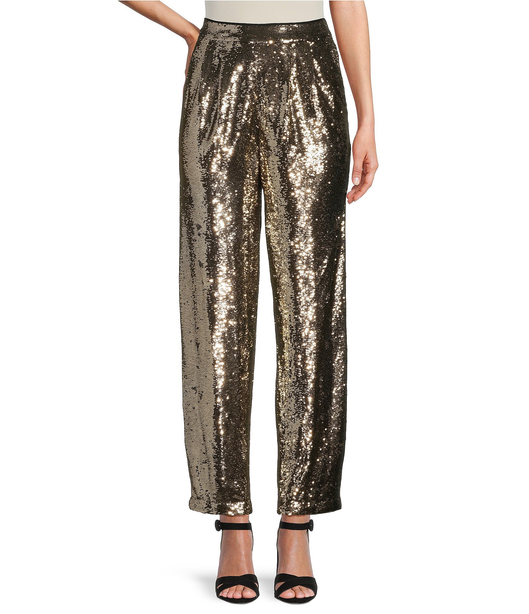 Women's Gold Contemporary Pants | Dillard's