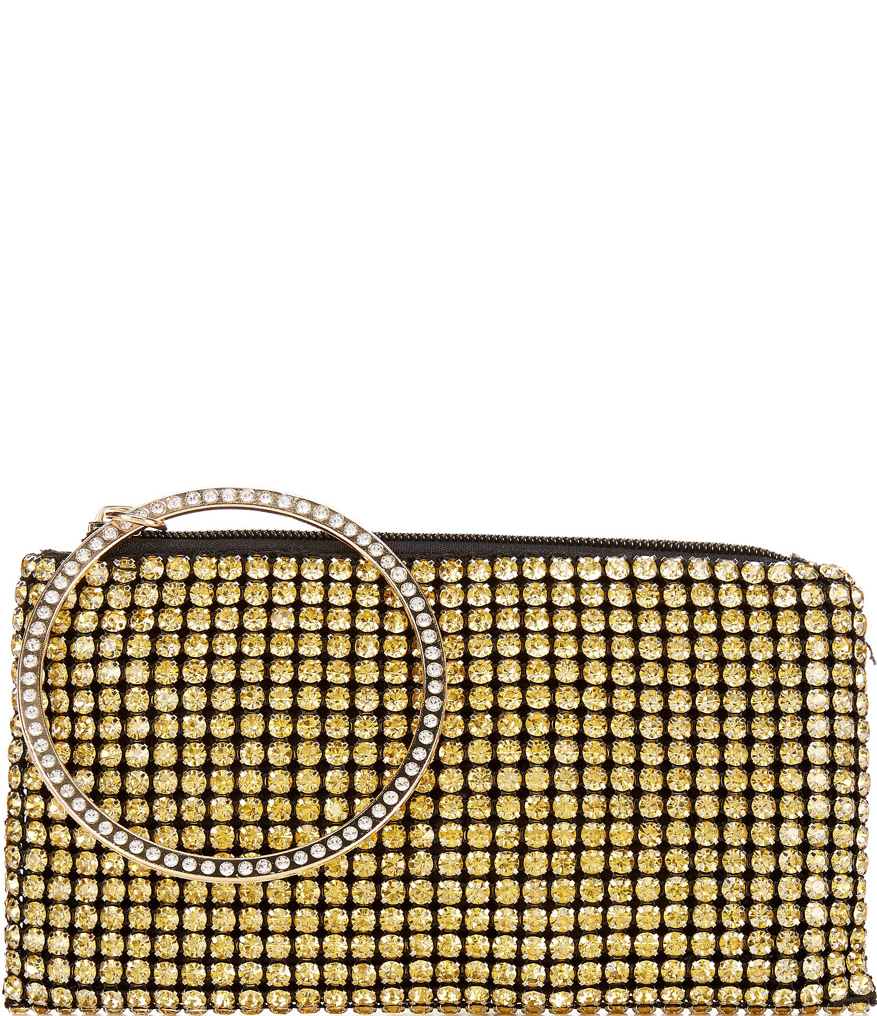 Antonio Melani Gold Crystal Wristlet