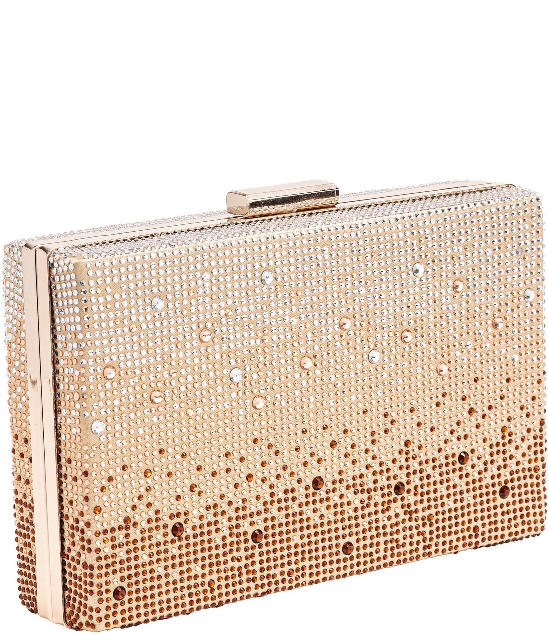 Antonio Melani Gradient Minaudiere Rhinestone Clutch