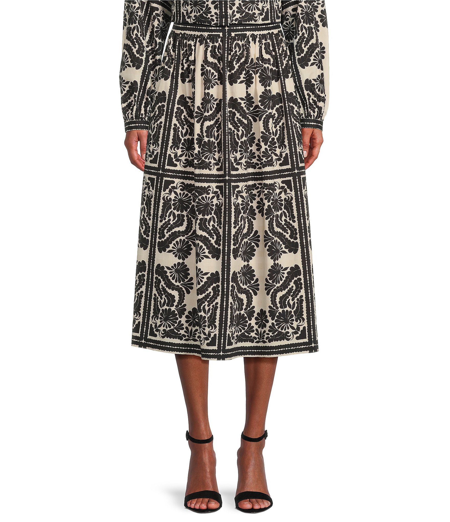 Antonio Melani Hudson Printed Coordinating A-Line Skirt | Dillard's