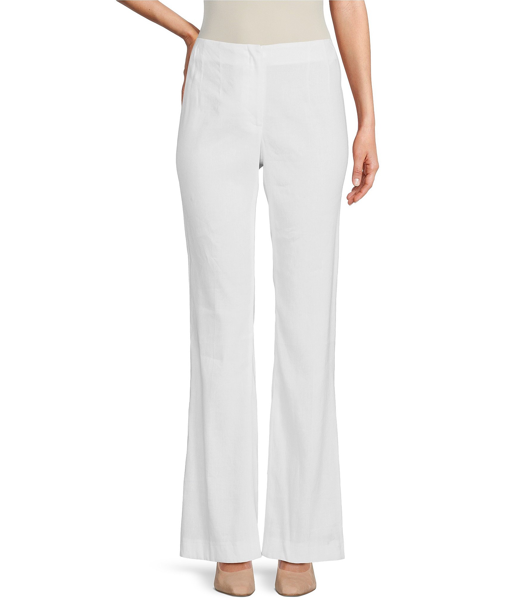white linen pants: Women's Pants
