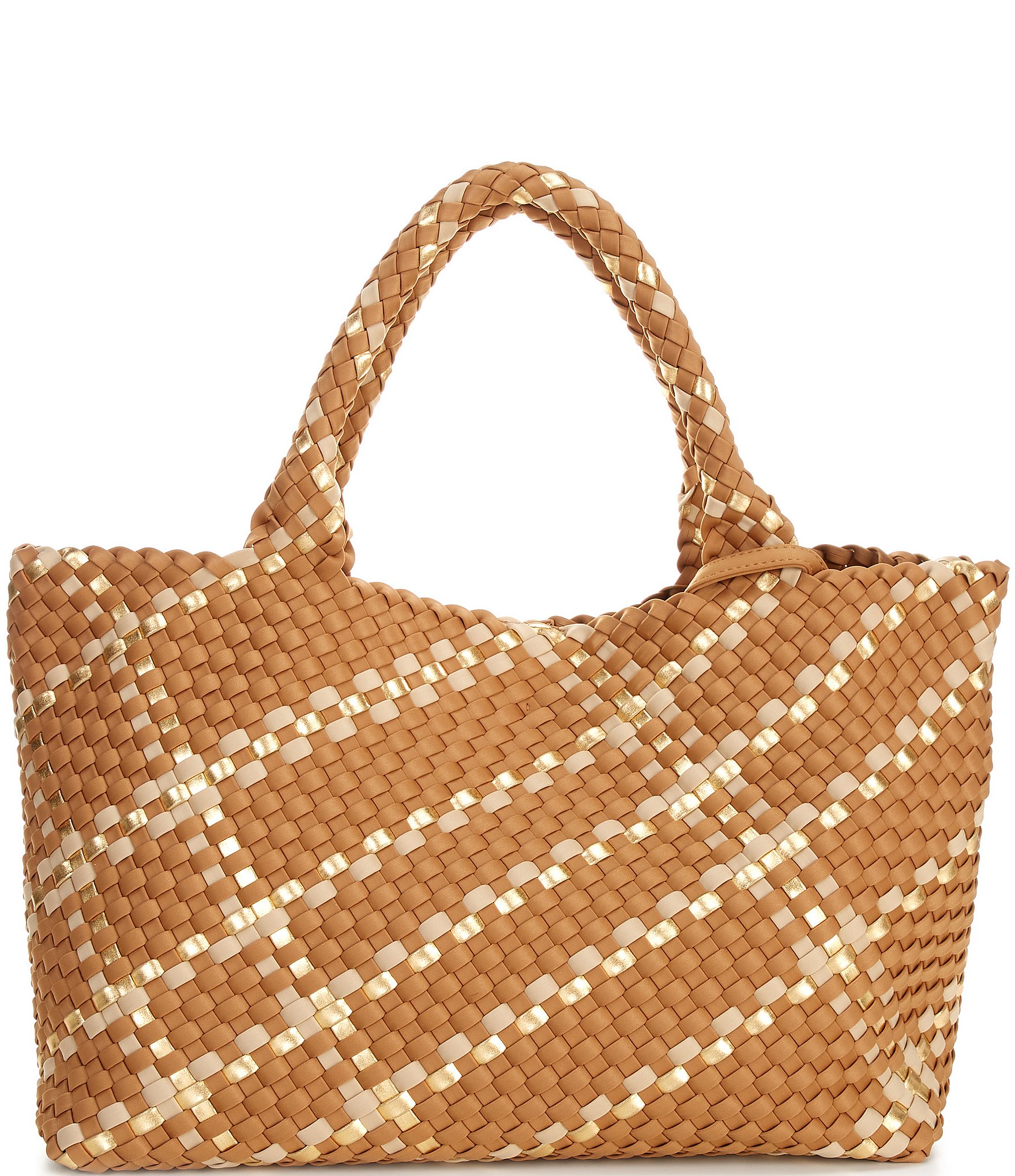 Antonio Melani Large Neoprene Woven Stripe Tote Bag