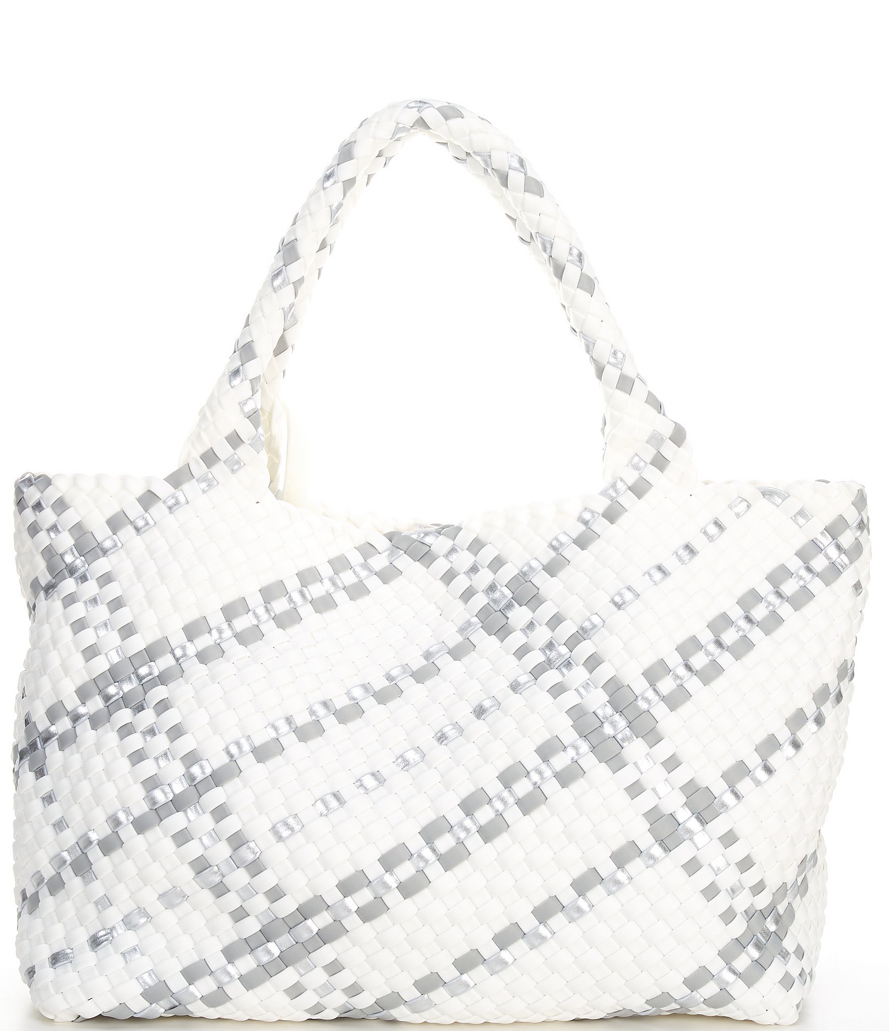 Antonio Melani Large Neoprene Woven Stripe Tote Bag