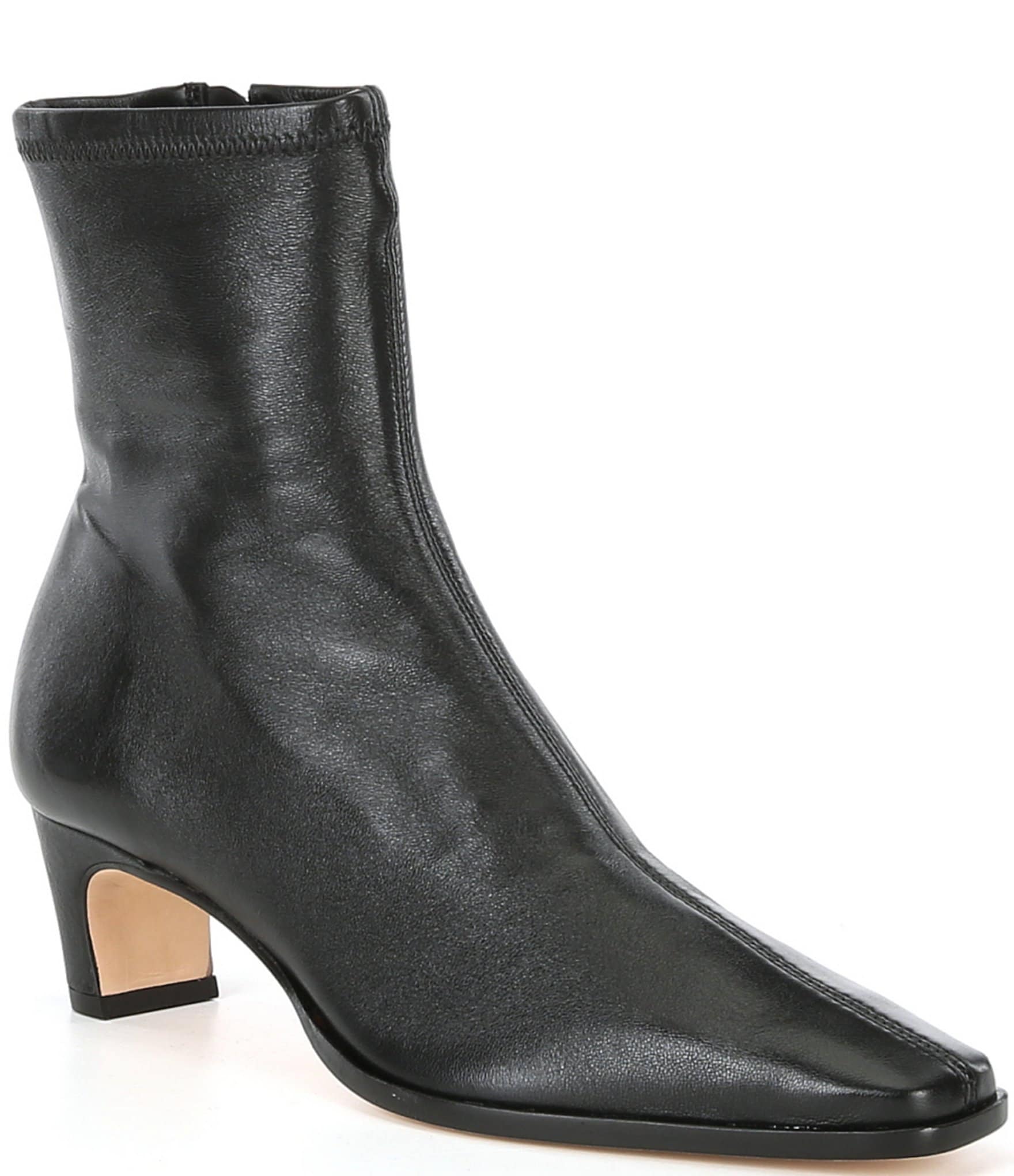 leather dress bootie