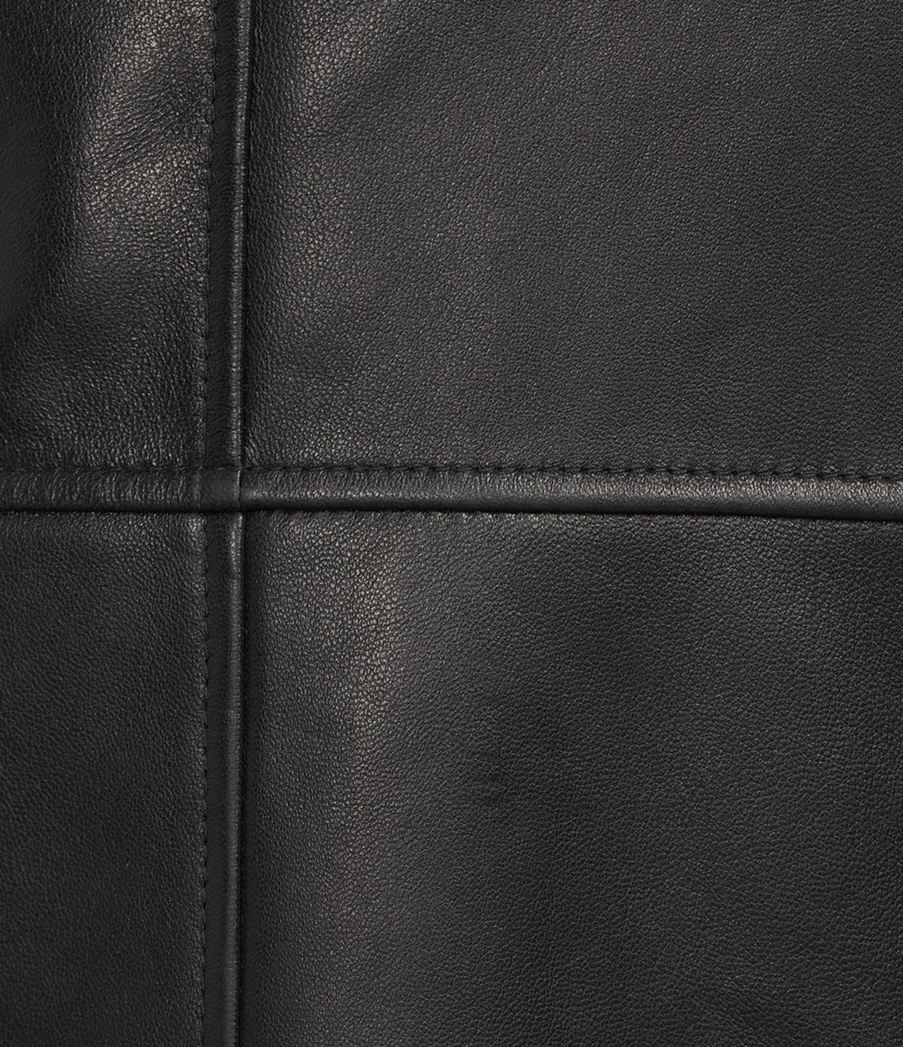 Antonio Melani Melanie Genuine Leather Sleeveless Button Front Sheath Midi Dress