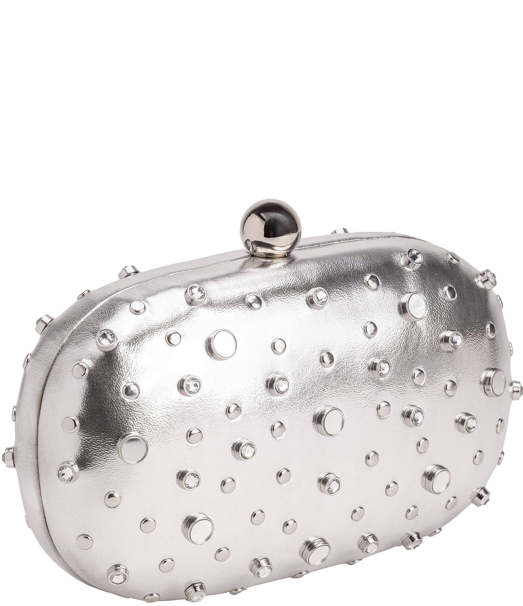 Antonio Melani Mirrored Minaudiere Clutch