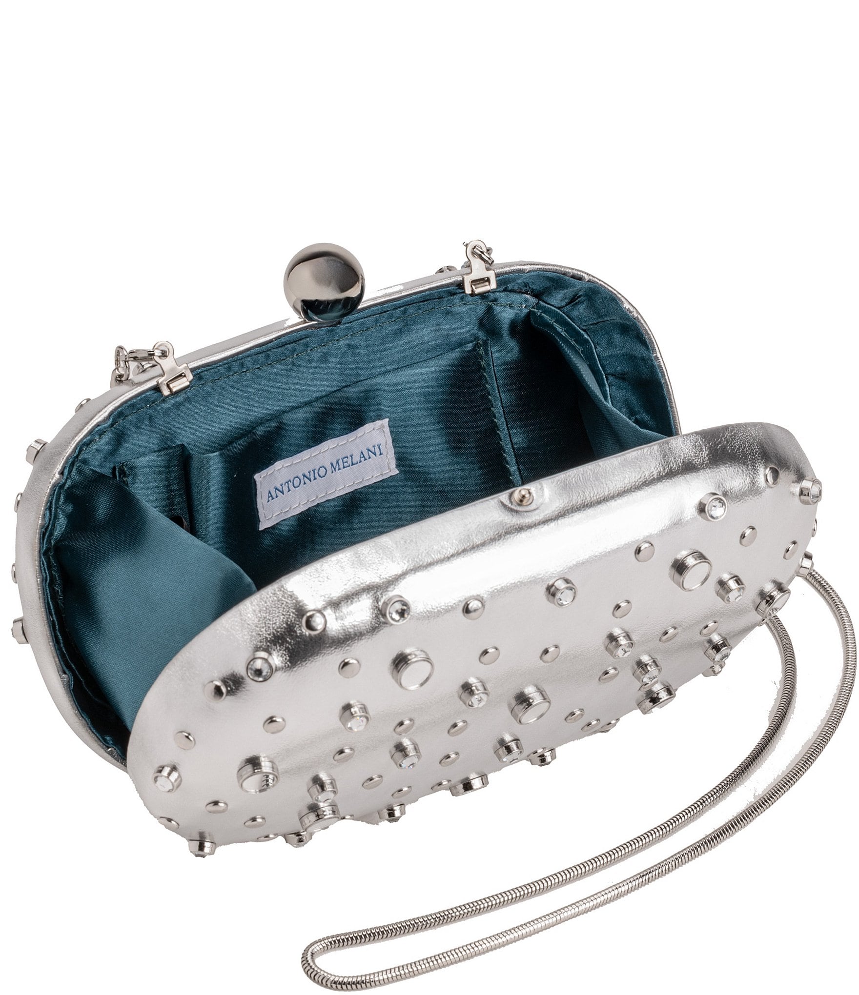 Antonio Melani Mirrored Minaudiere Clutch