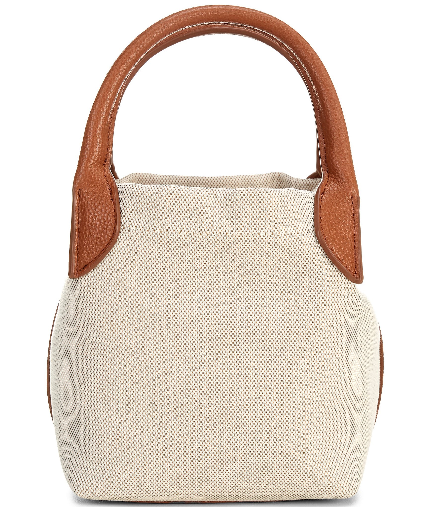 Antonio Melani Mya Canvas Box Top Handle Bucket Bag