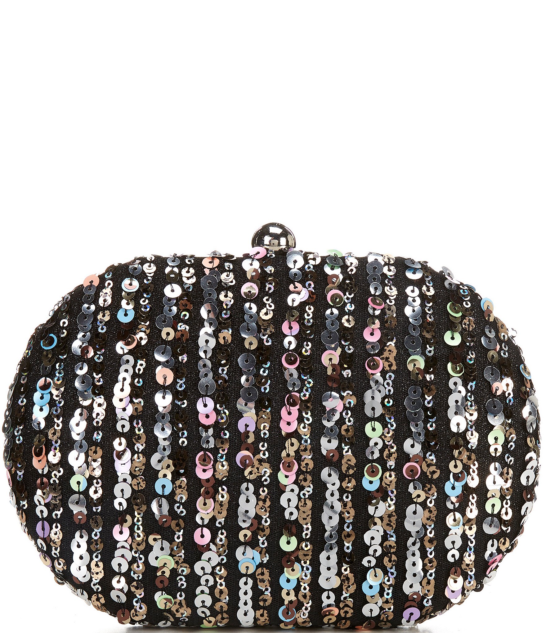 Antonio Melani Pastel Sequin Minaudiere Clutch