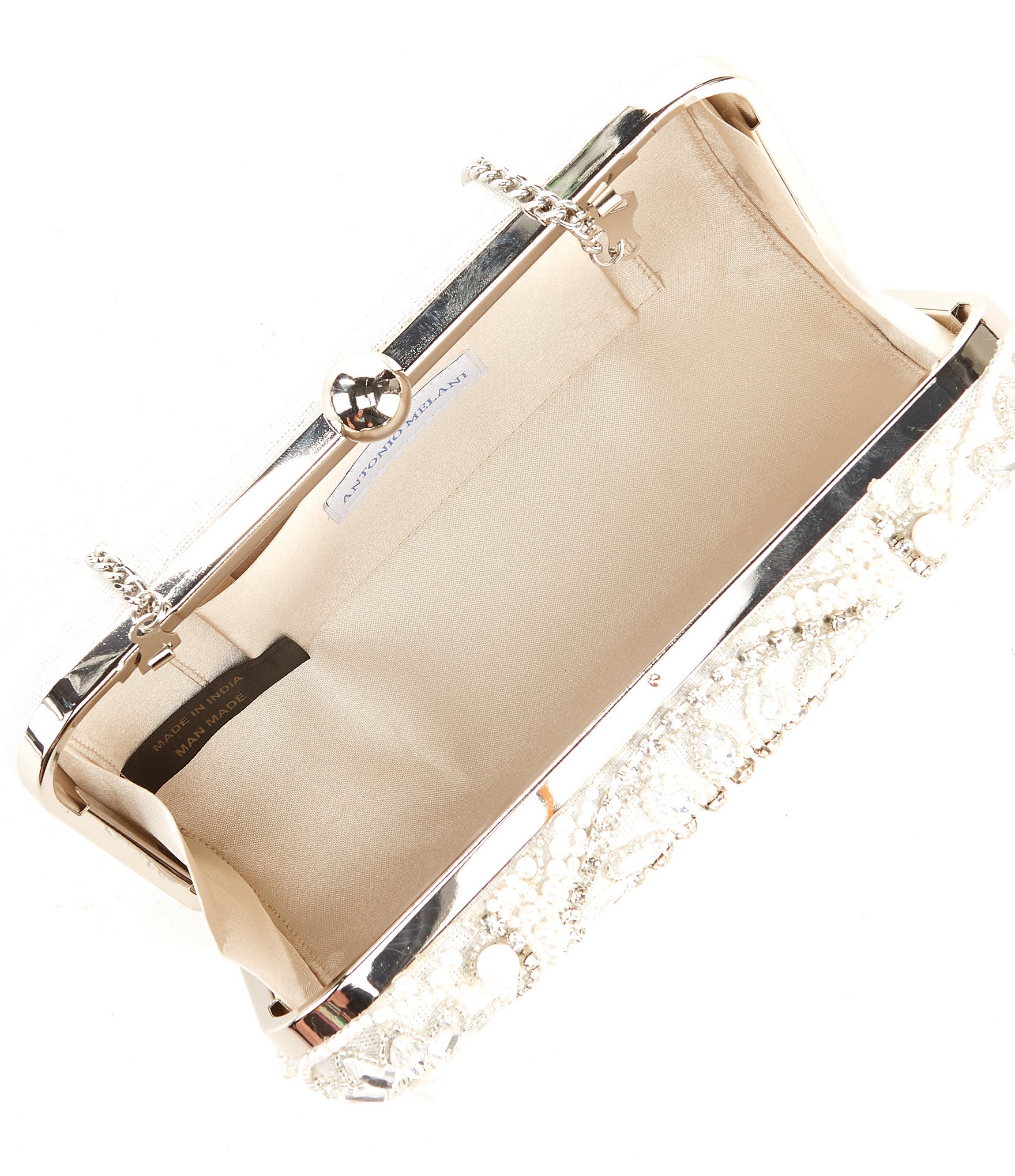 Antonio Melani Pearl Encrusted Beaded Clutch