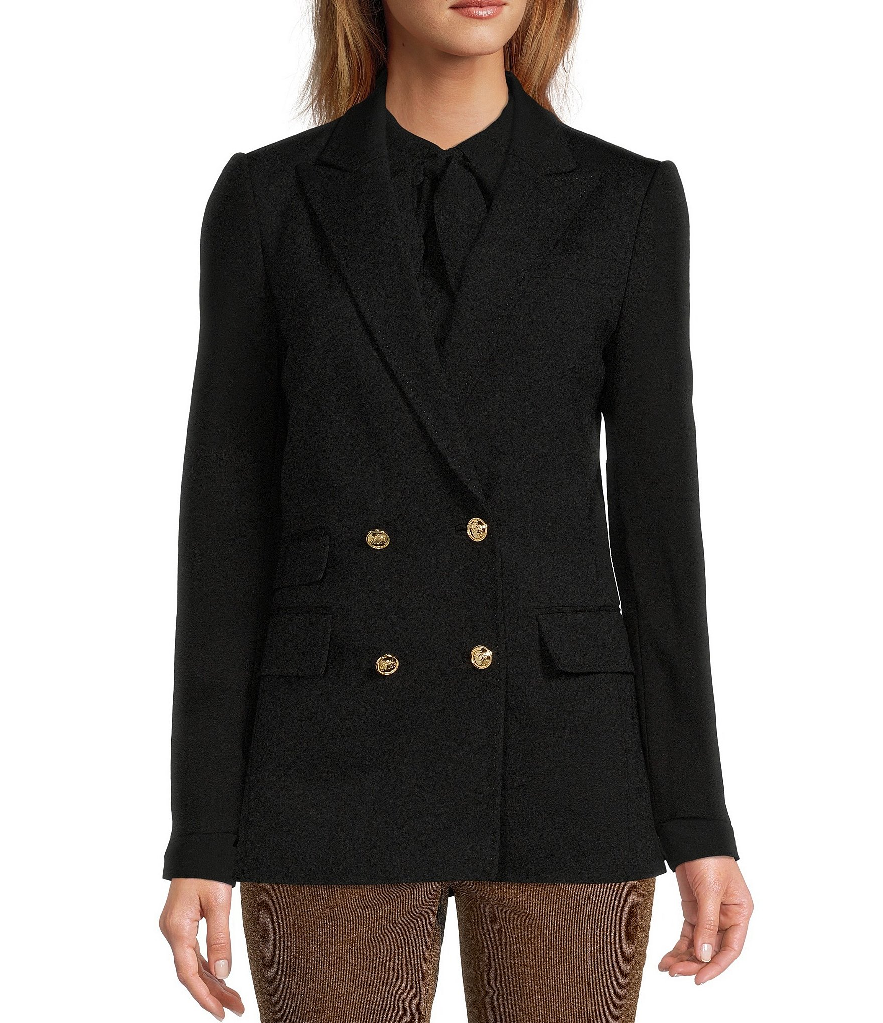 Antonio Melani Ponte Riviera Long Sleeve Surplice V-Neck Blazer | Dillard's