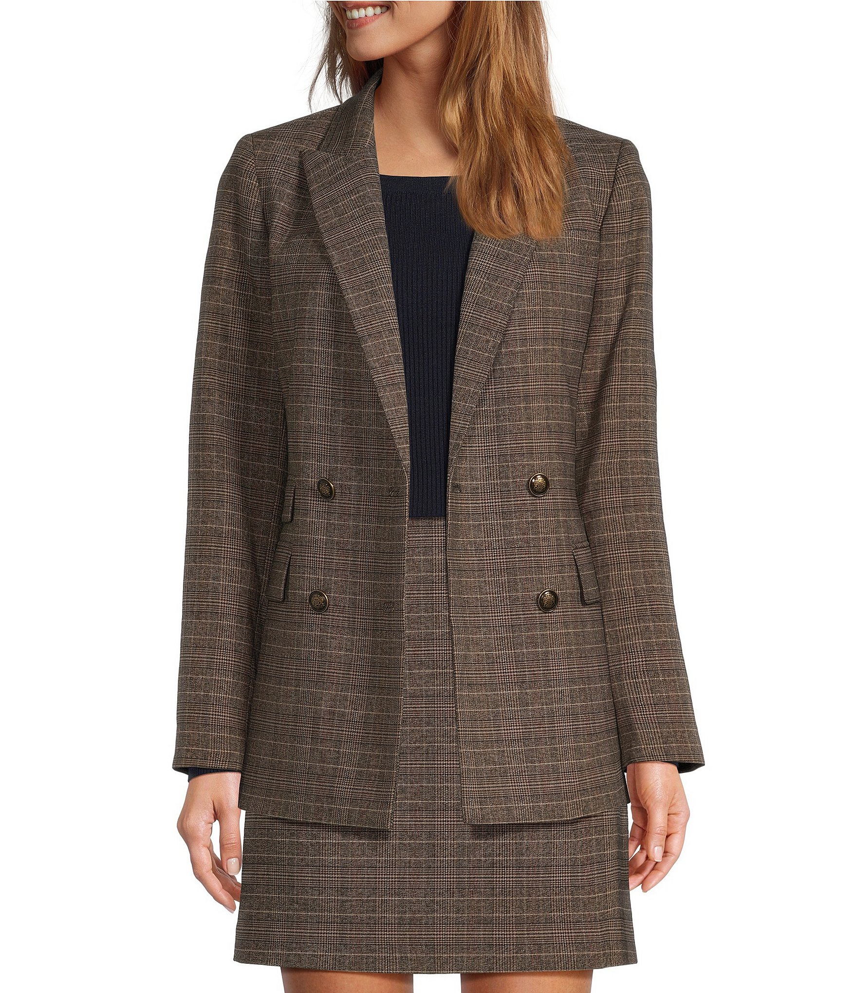 Antonio Melani Riviera Coordinating Plaid Blazer | Dillard's