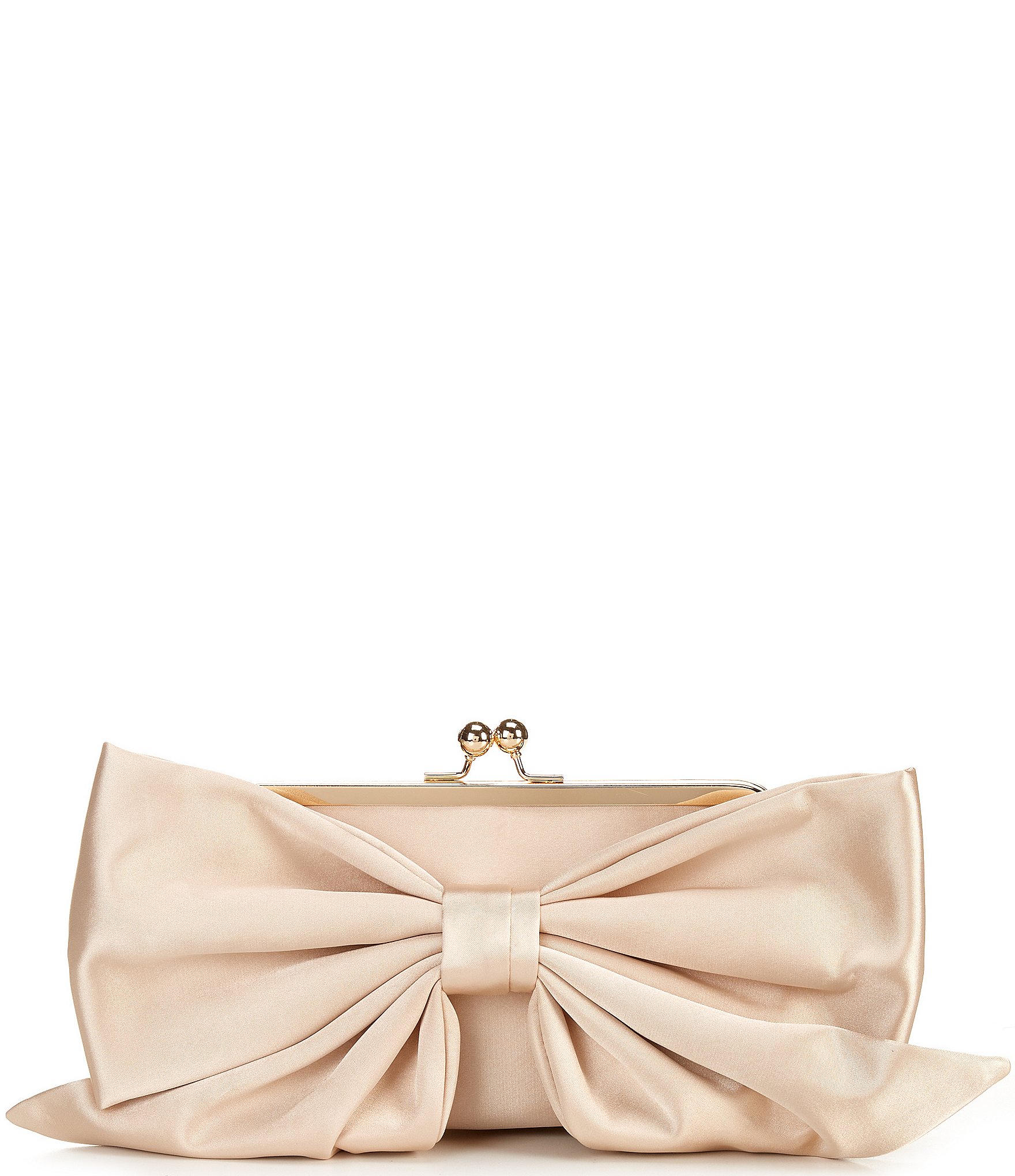 Antonio Melani Satin Bow Frame Clutch