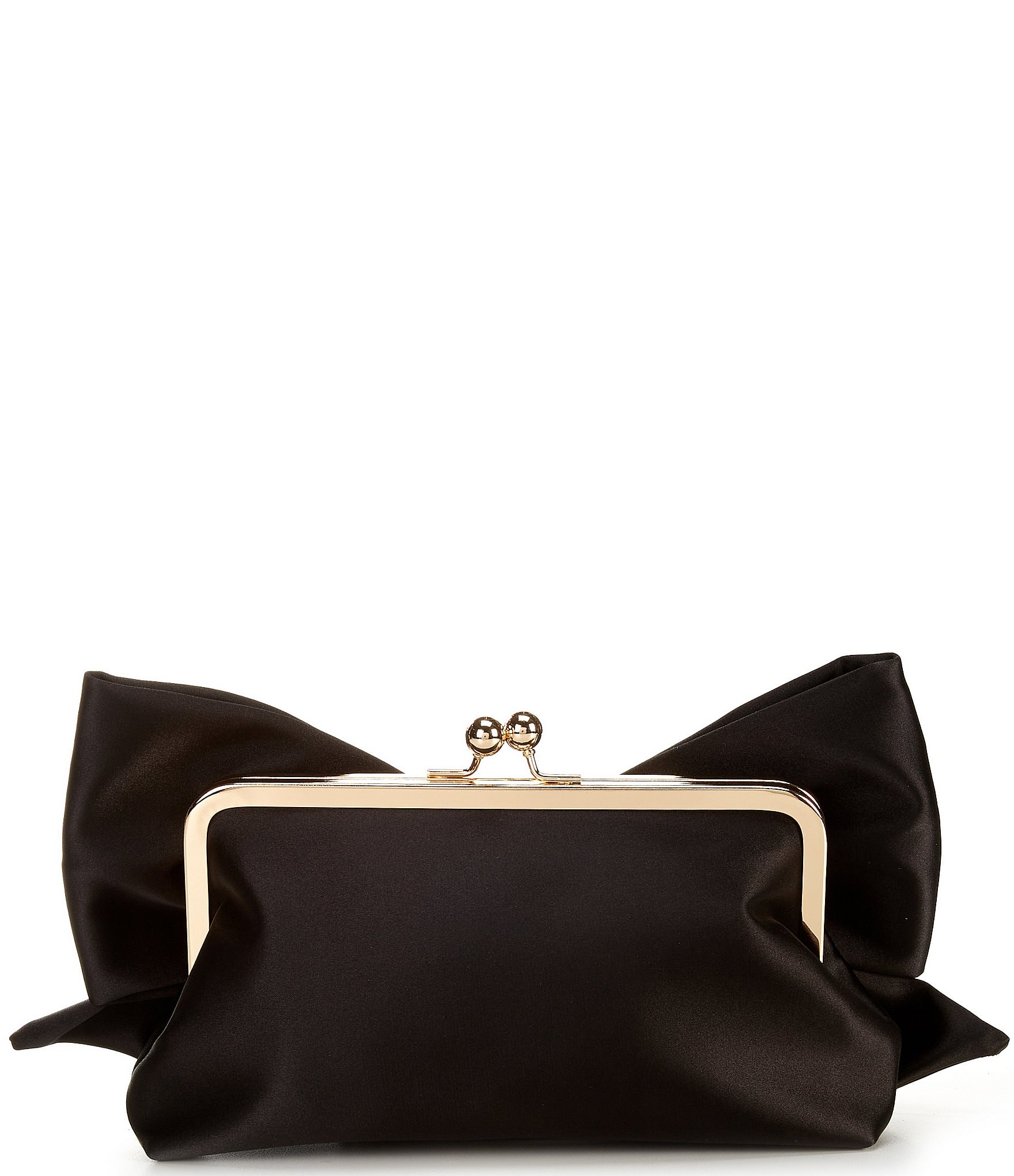 Antonio Melani Satin Bow Frame Clutch