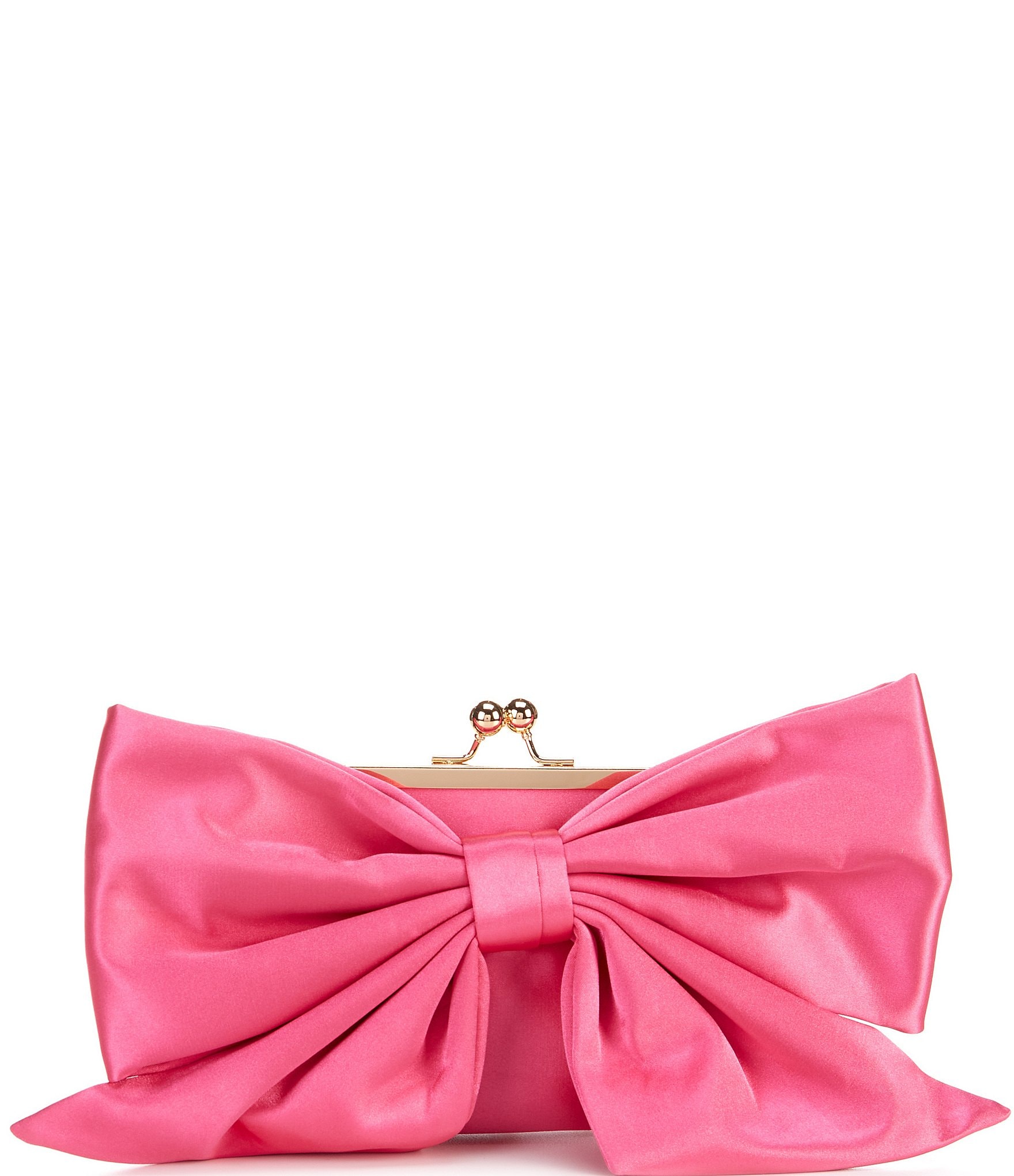 Antonio Melani Satin Bow Frame Clutch