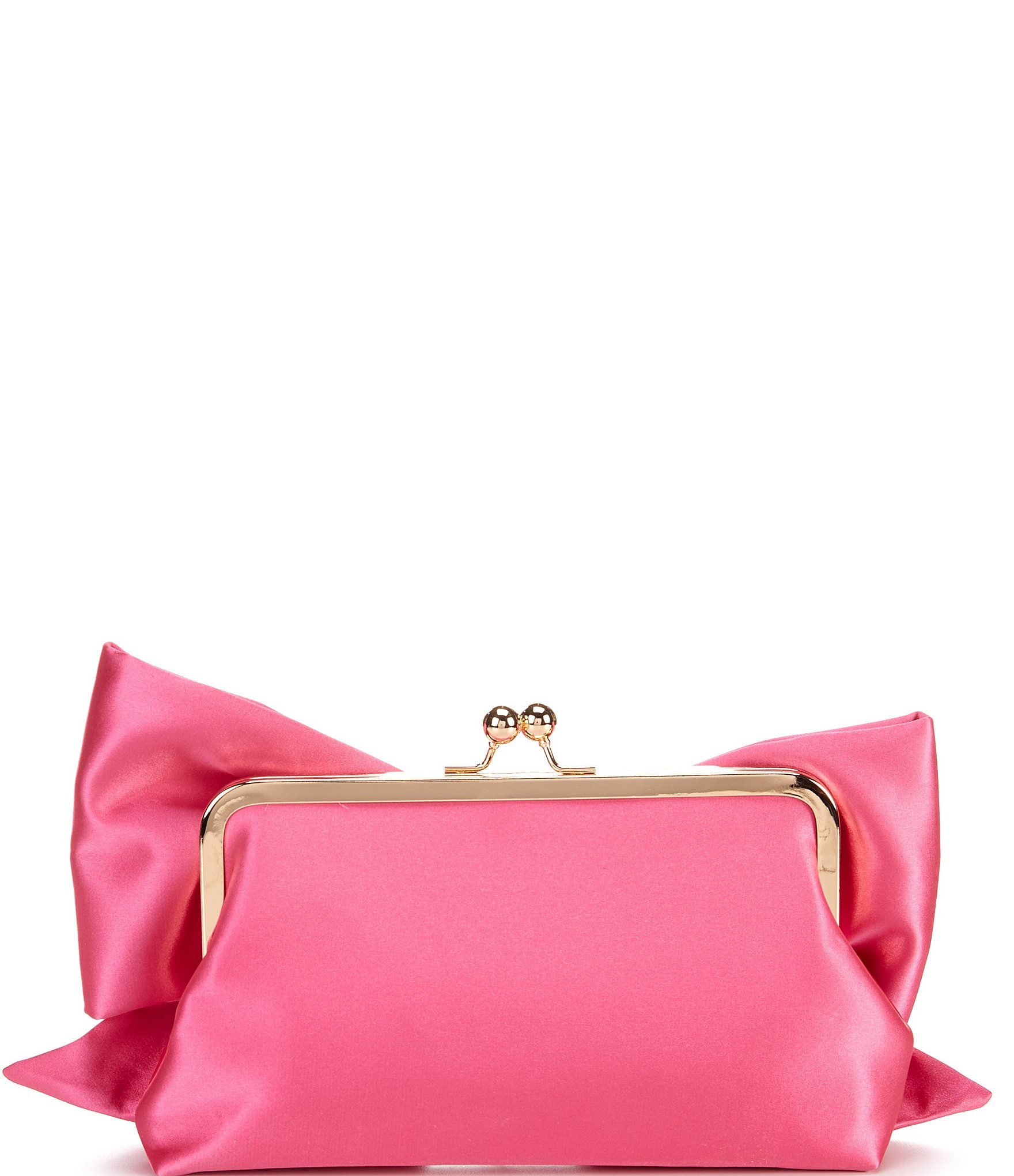 Antonio Melani Satin Bow Frame Clutch