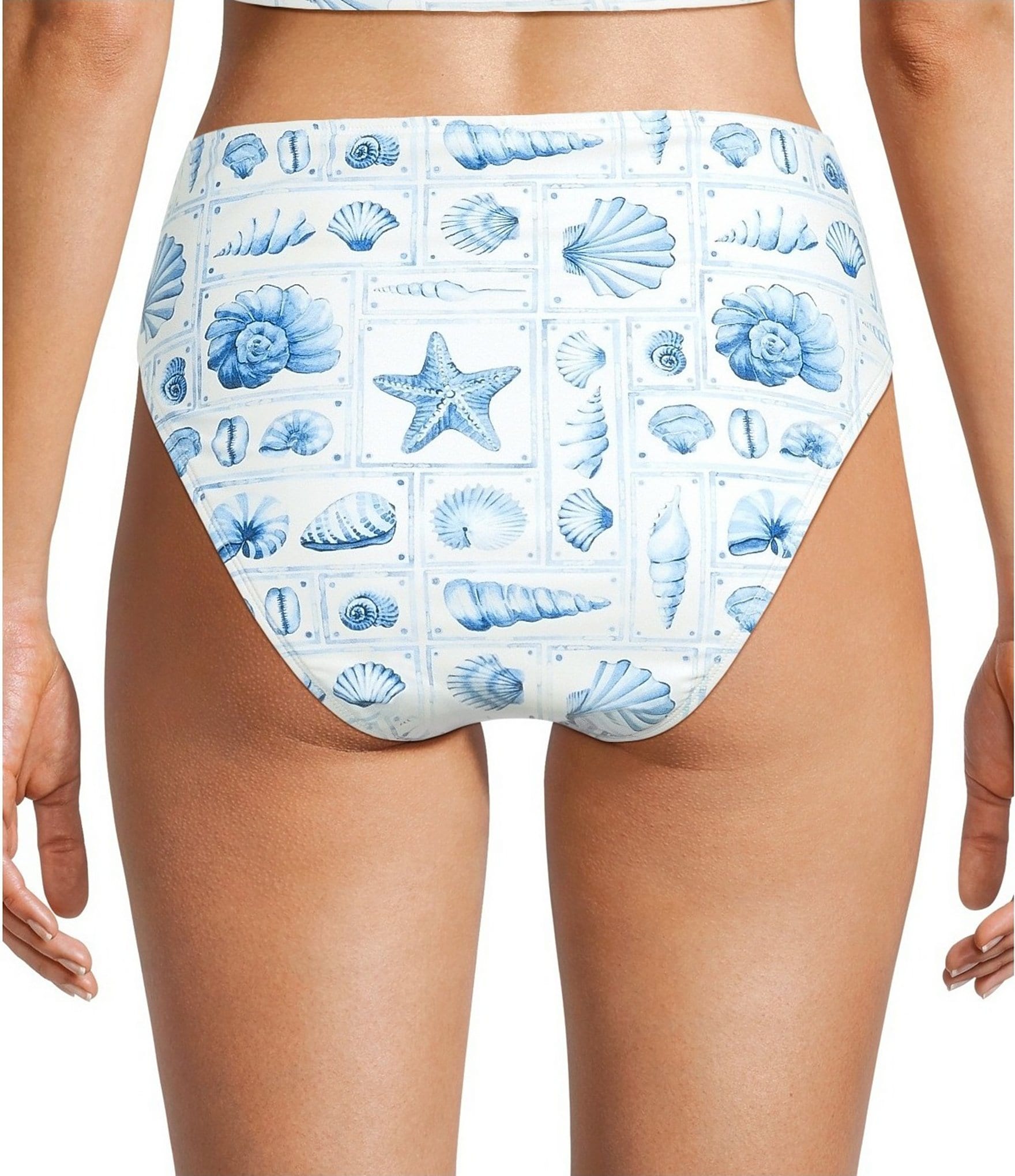 Antonio Melani Seashell Gallery High Waist Swim Bottom
