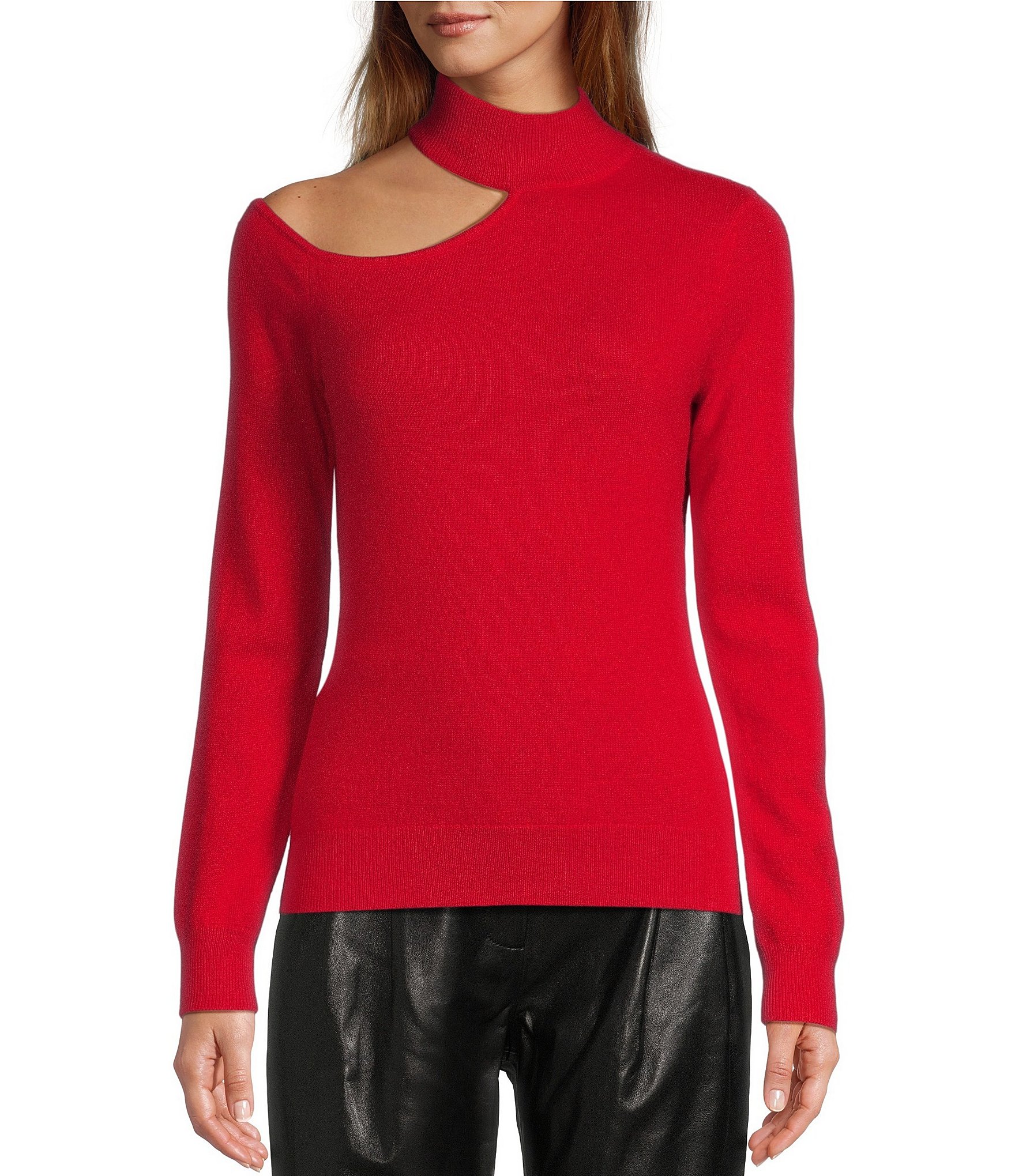 Antonio Melani Tina Cut-out Turtleneck Cashmere Sweater | Dillard's