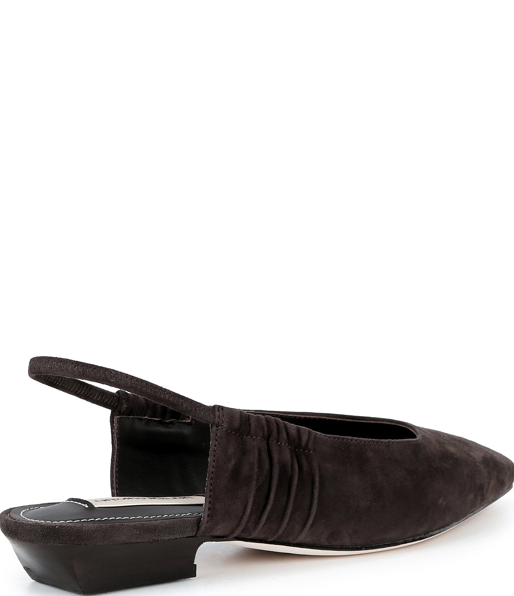 Antonio Melani Winnie Suede Ruched Slingback Flats