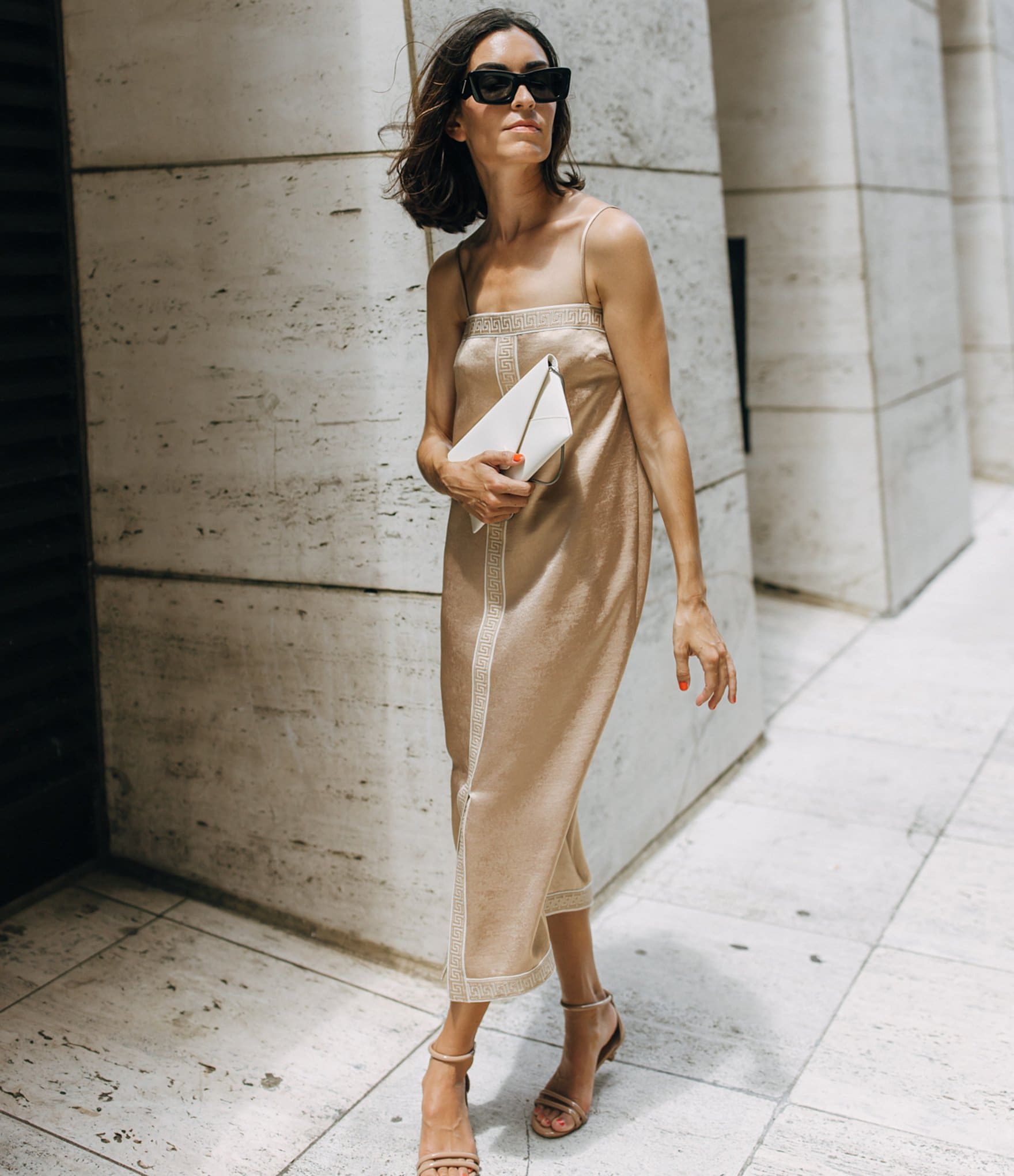 Antonio Melani x Elizabeth Damrich Simone Satin Midi Dress | Dillard's