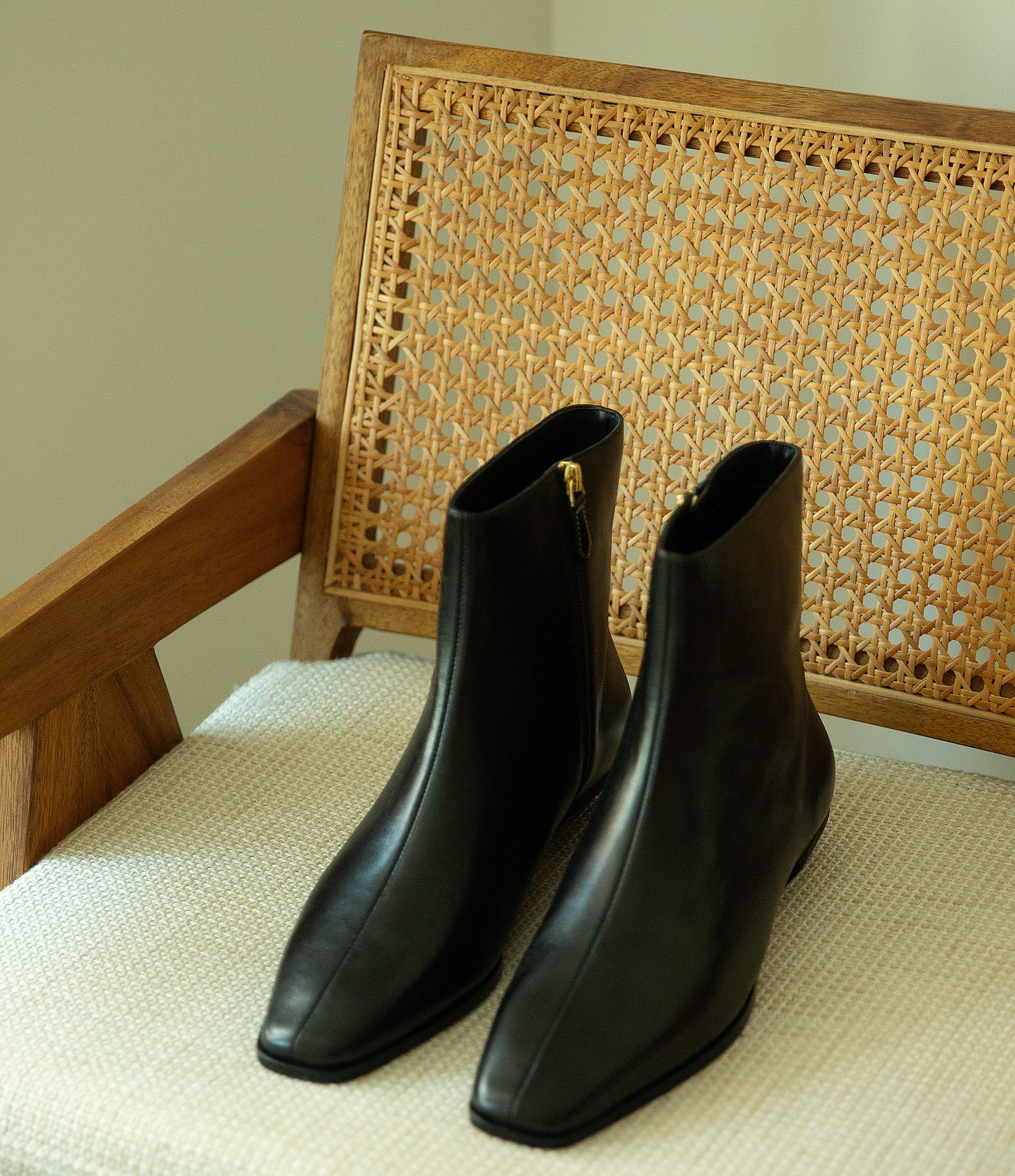 Antonio Melani x Kristen Nichols George Leather Low Heel Booties